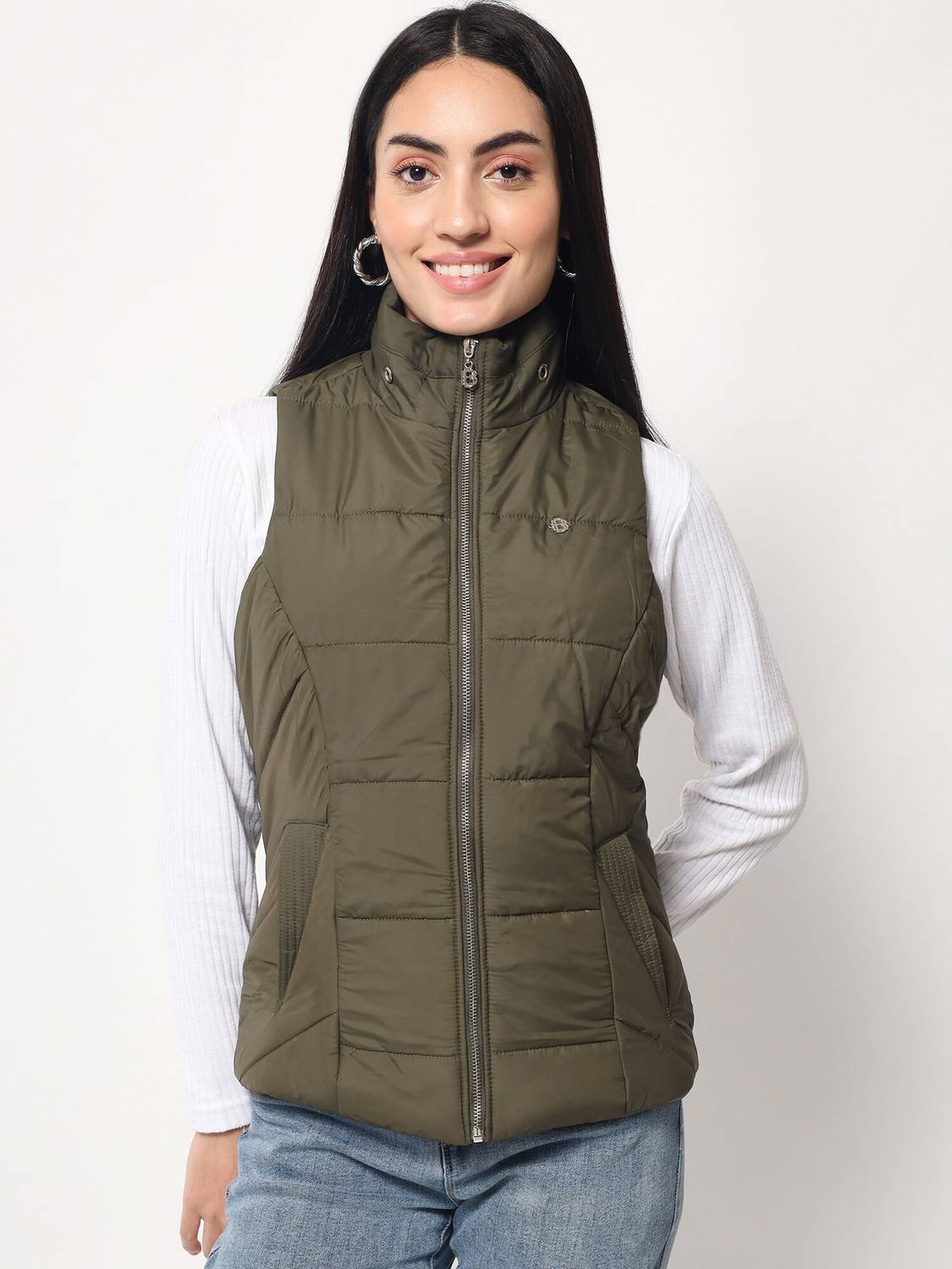 BEATNIK Sleeveless Solid Women Jacket