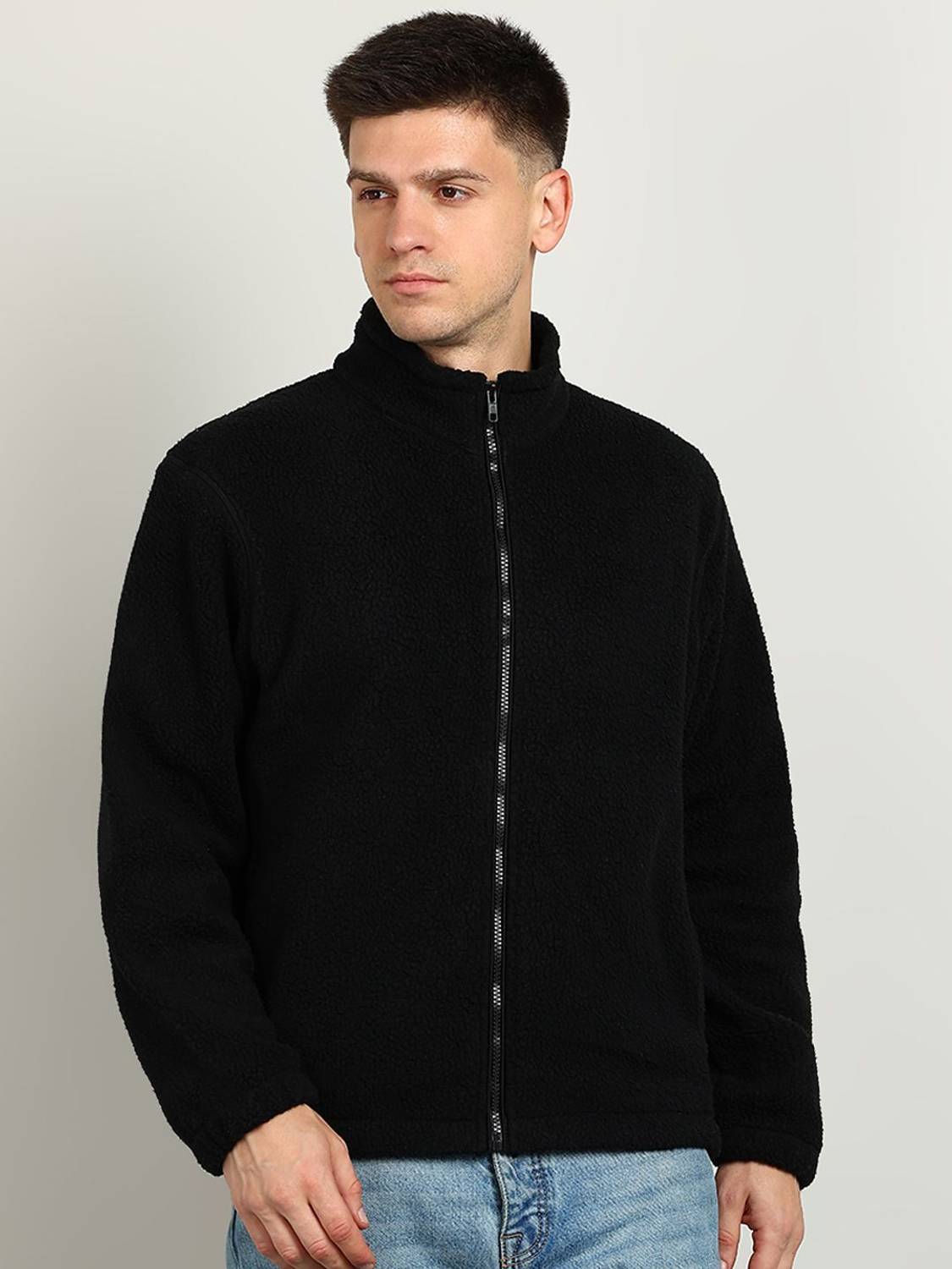 Alan Jones Full Sleeve Solid Men Jacket - Buy Alan Jones Full