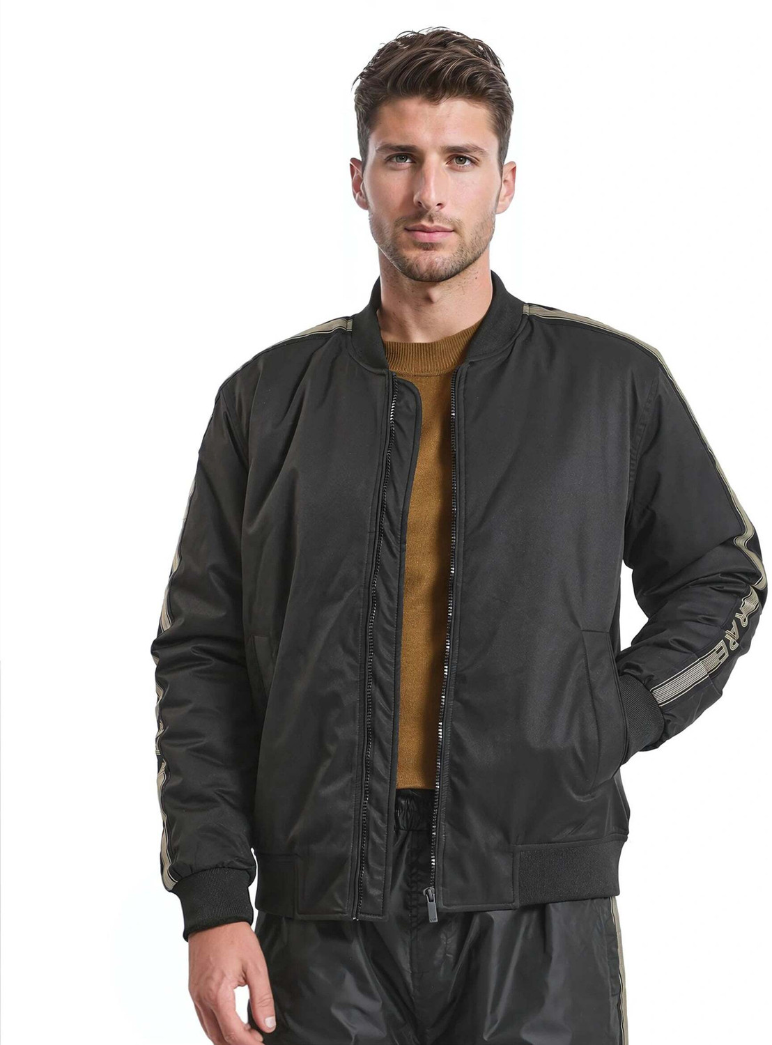 Image of RARE RABBIT Full Sleeve Solid Men Jacket