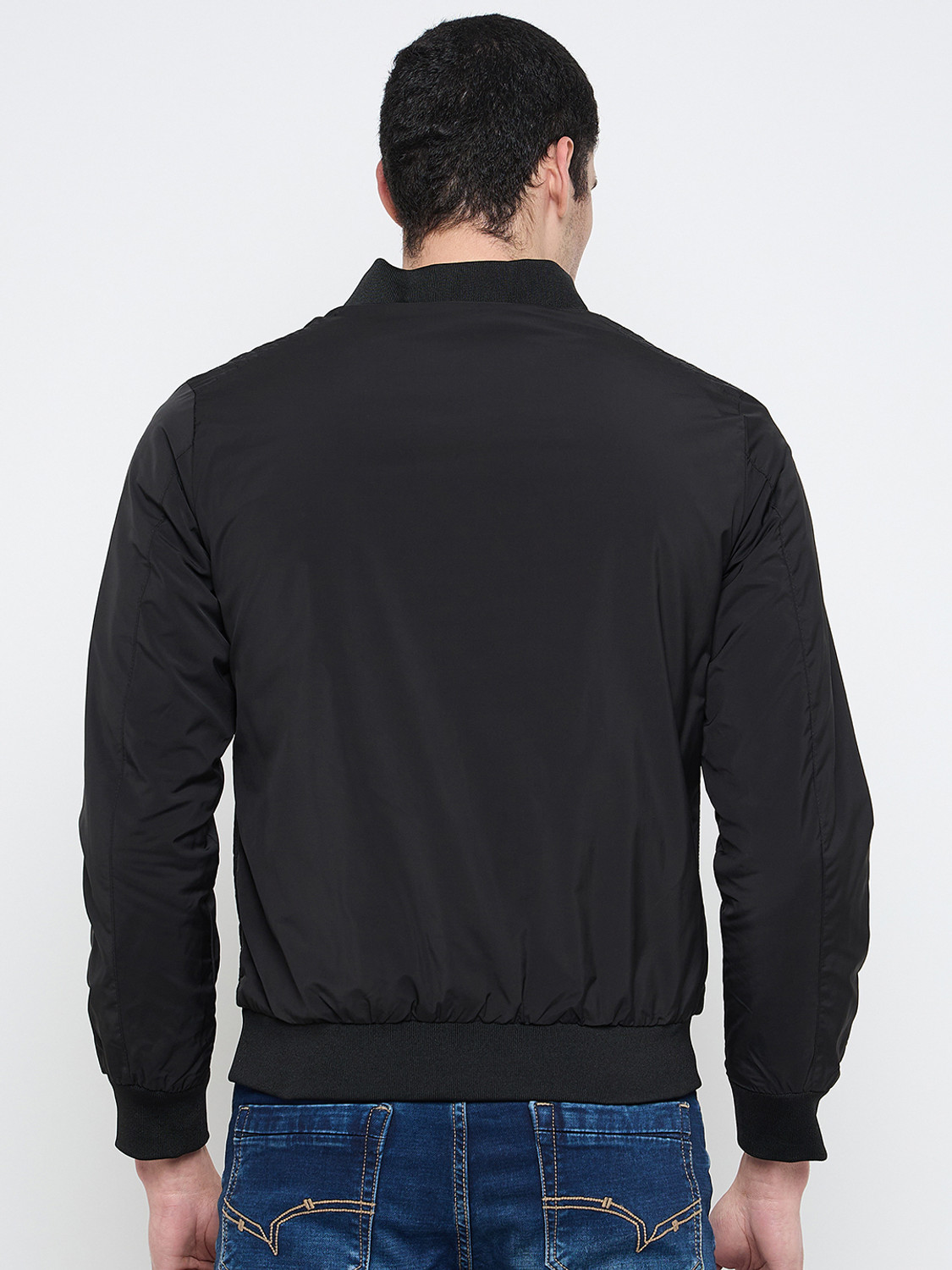 Image of DUKE Men Solid Bomber Jacket