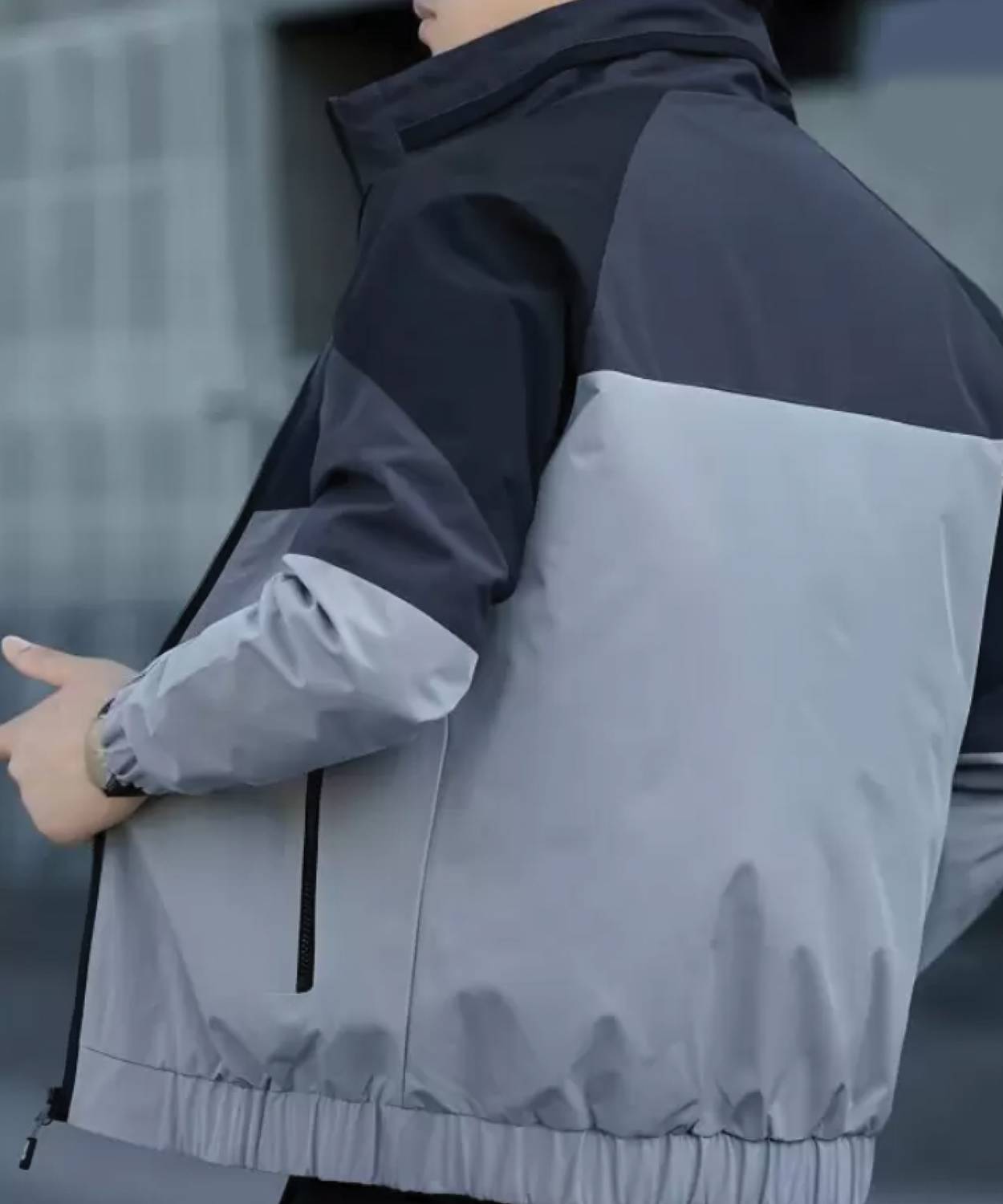 QUIN FLETCHER Full Sleeve Colorblock Men Jacket - Image 2