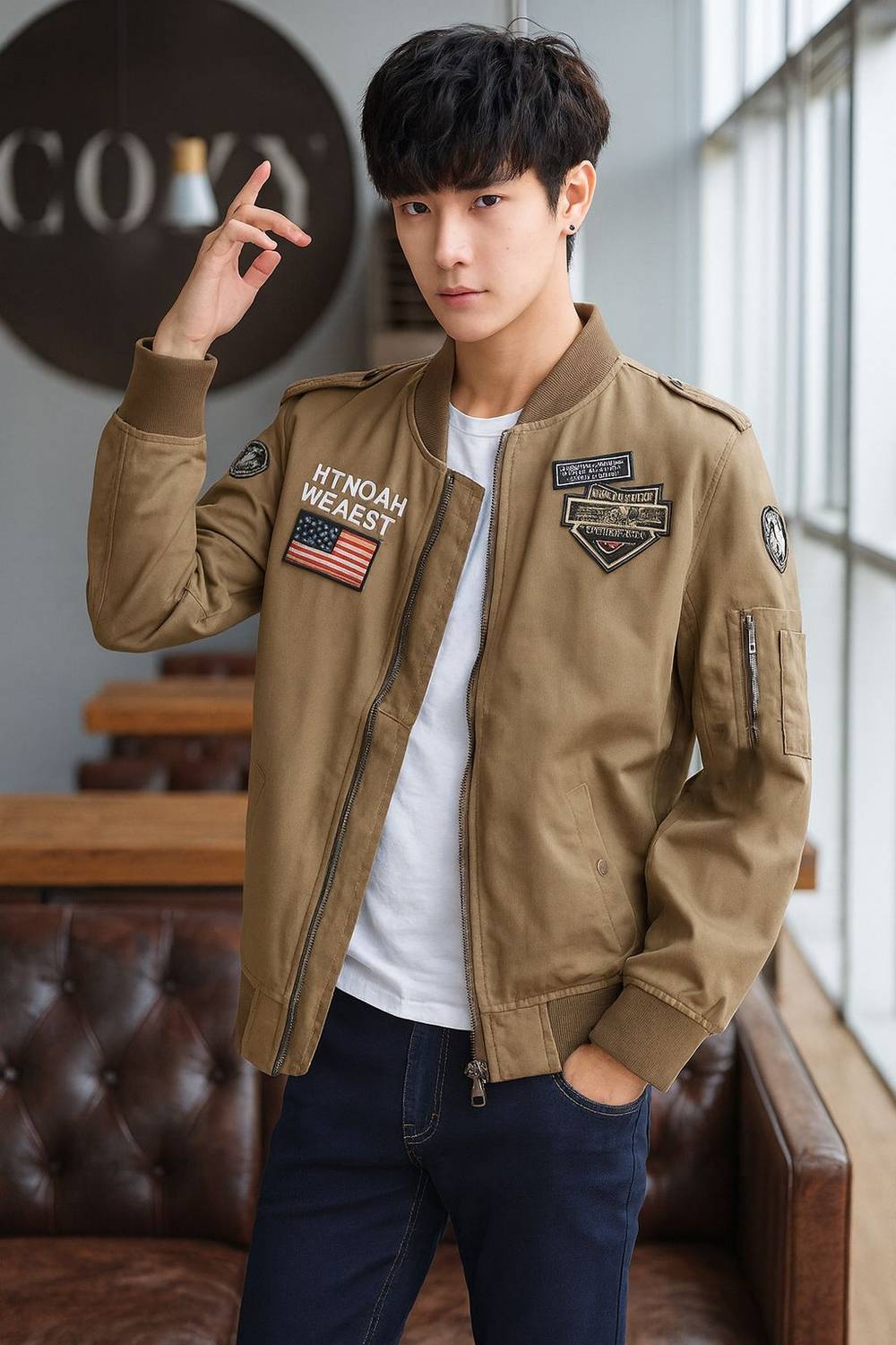 MOTREX Full Sleeve Applique Men Jacket - Buy MOTREX Full Sleeve