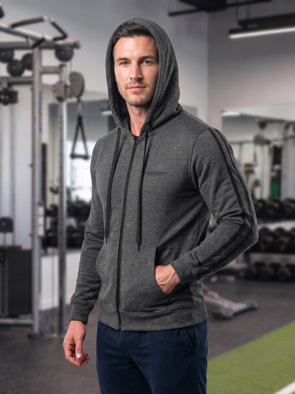 Image of HRX by Hrithik Roshan Men Solid Sports Jacket