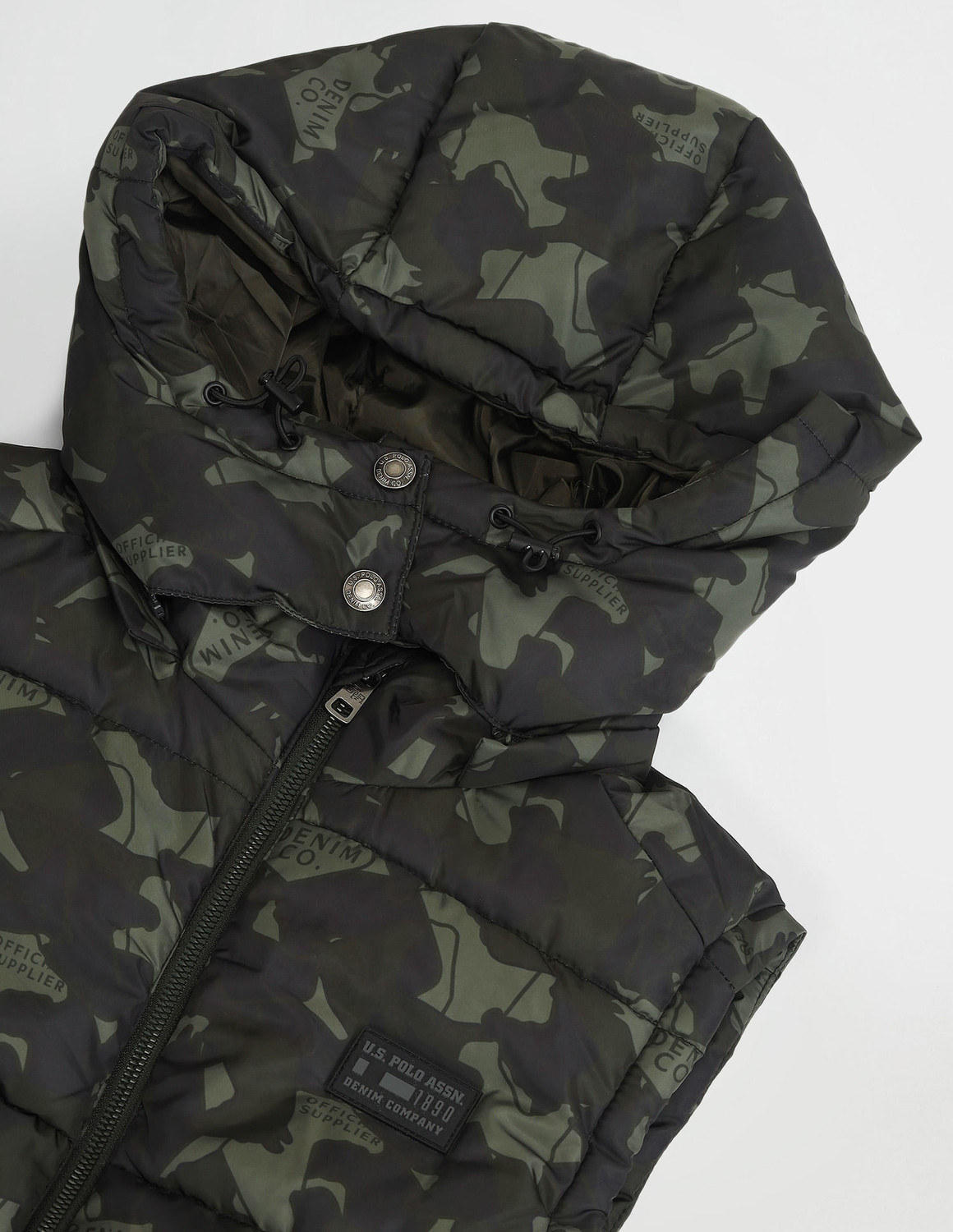 Image of U.S. Polo Assn. Denim Co. Half Sleeve Printed Men Jacket