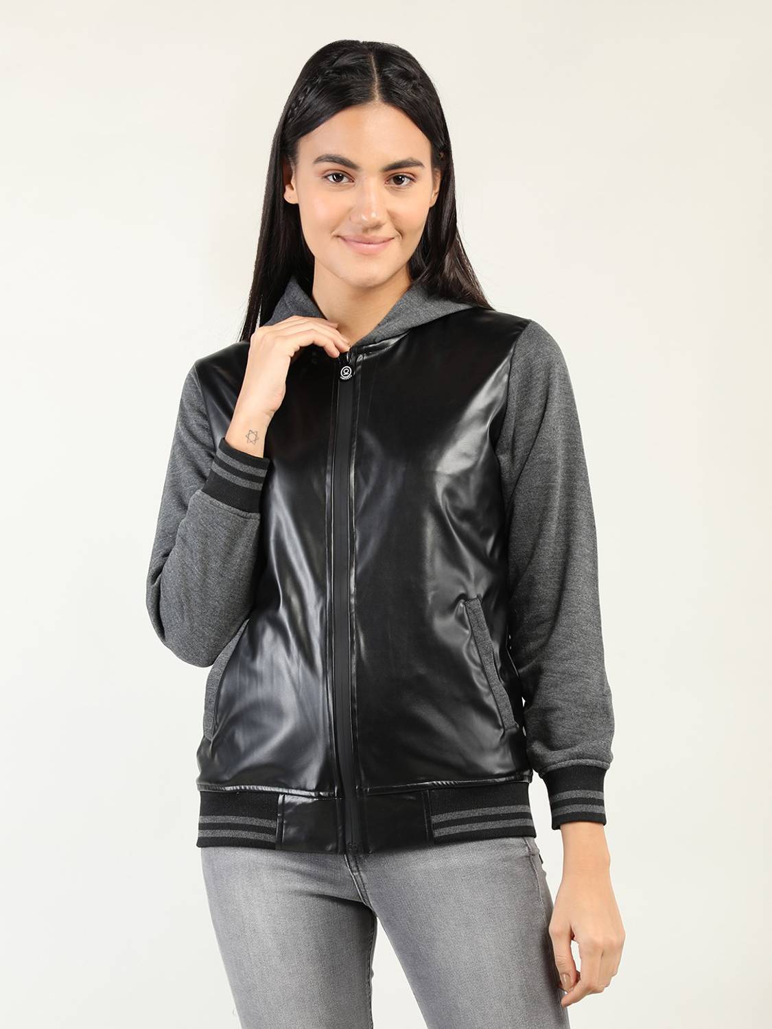 CHKOKKO Full Sleeve Colorblock Women Jacket