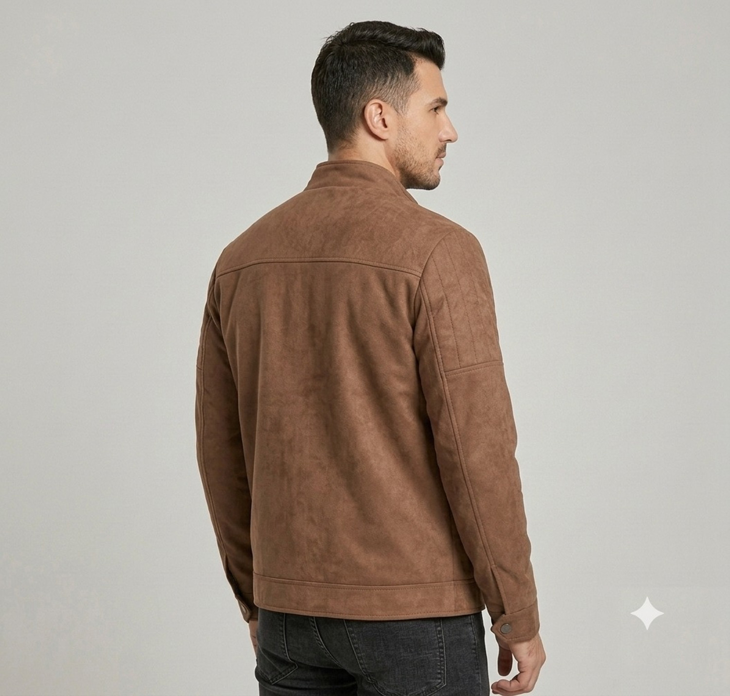 Image of GENZARTICLES Full Sleeve Solid, Self Design Men Jacket