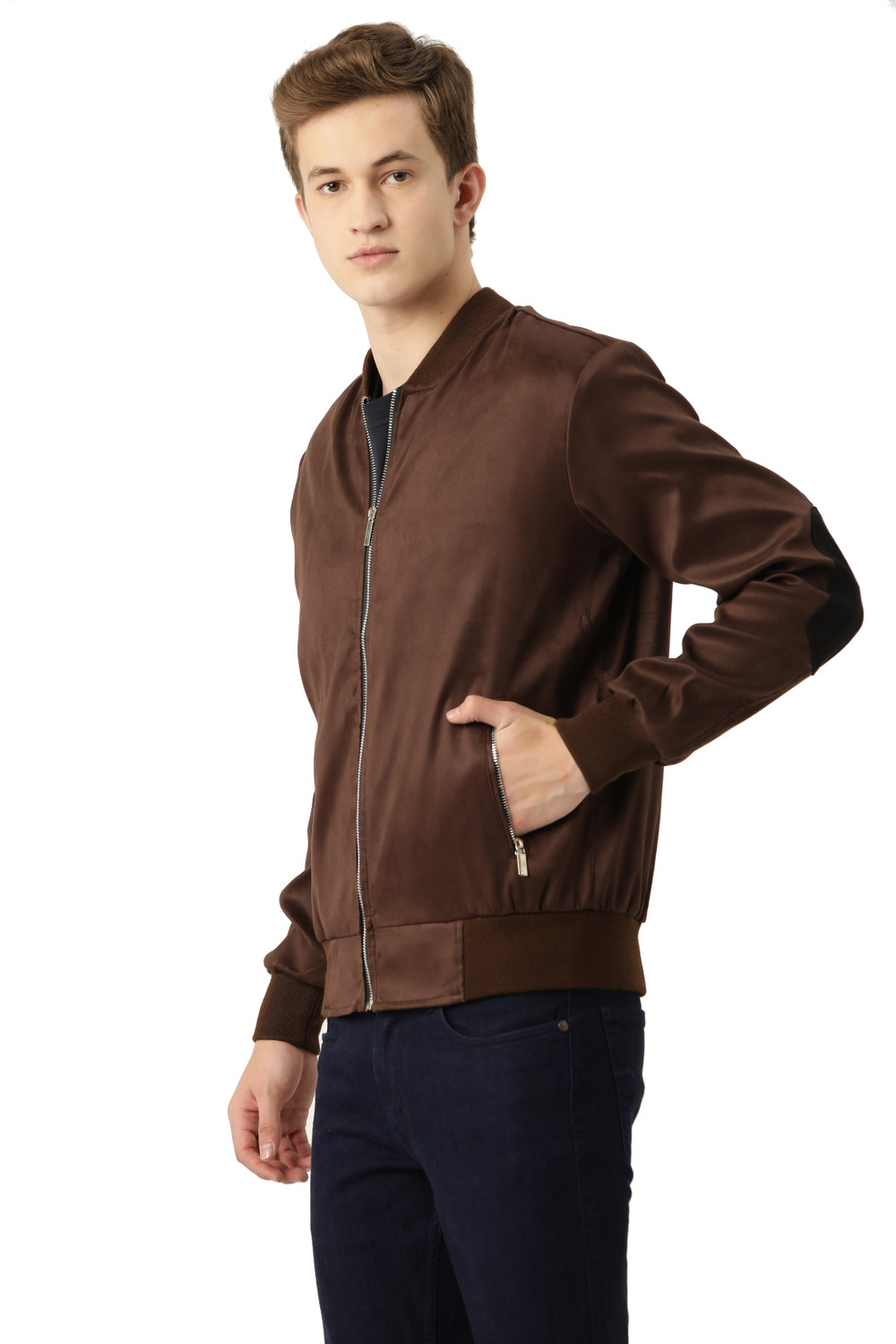Image of Leather Retail Full Sleeve Solid Men Jacket