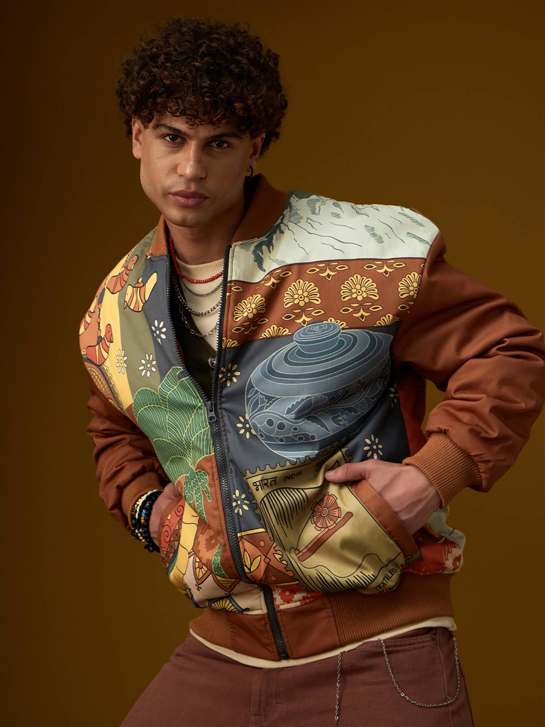 The Souled Store Full Sleeve Graphic Print Men Jacket - Image 4