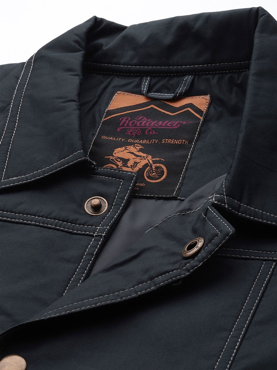 Image of Roadster Full Sleeve Solid Men Tailored Jacket