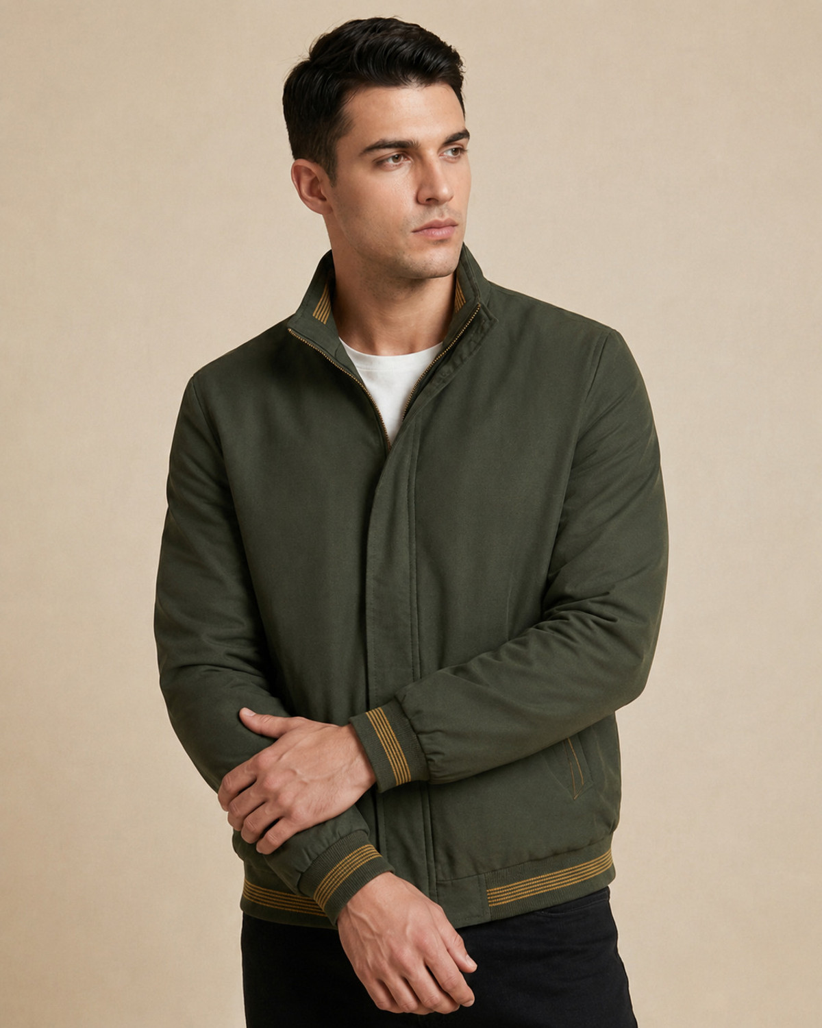 Image of Mia Fashion Full Sleeve Solid Men Jacket