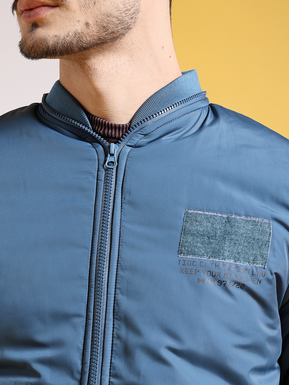 Image of The Indian Garage Co. Full Sleeve Solid Men Jacket