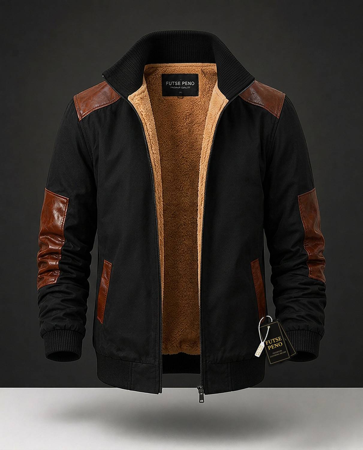 FUTSE PENO Men Full Sleeve Colorblock Jacket - Image 3