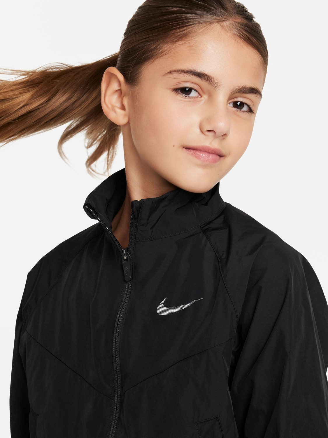 Image of NIKE Full Sleeve Solid Girls Jacket