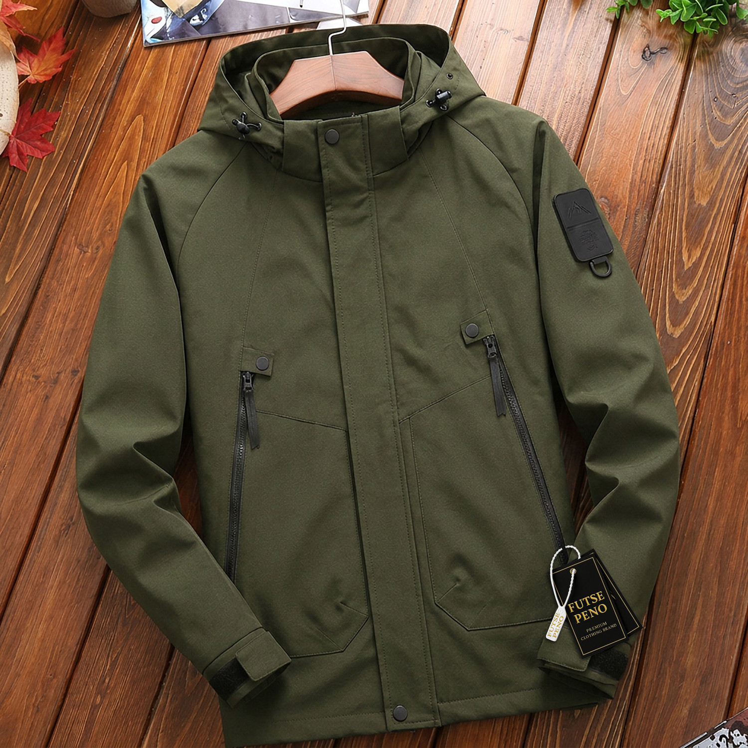 Image of FUTSE PENO Full Sleeve Solid Men Jacket