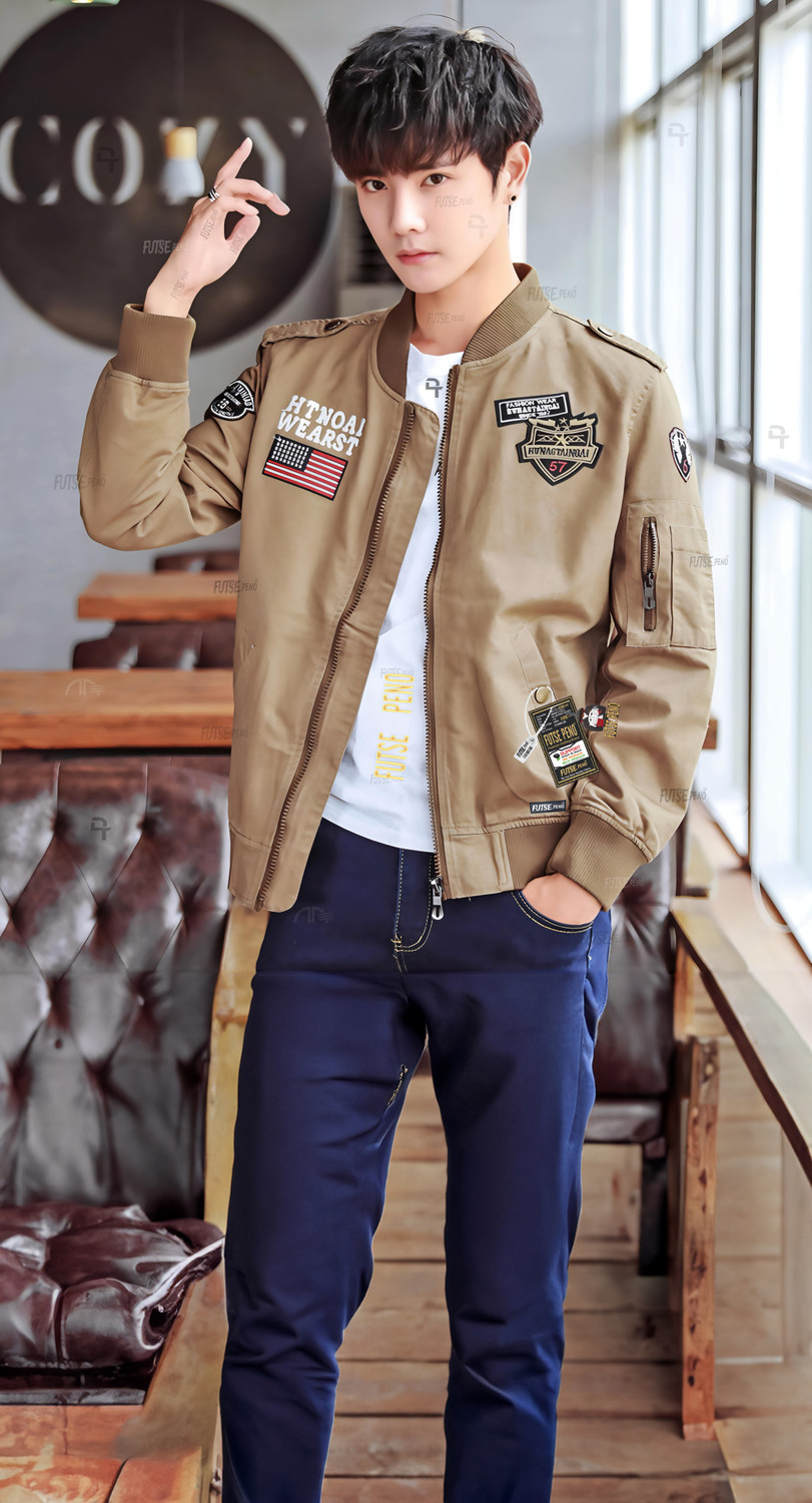 Image of FUTSE PENO Full Sleeve Solid, Applique Men Jacket