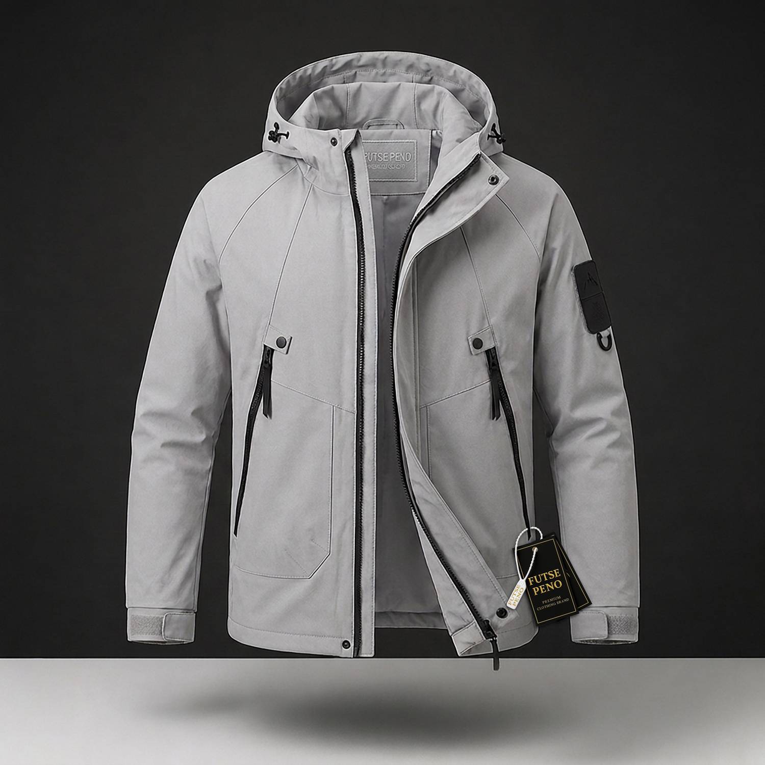 Men Solid Casual Jacket - Image 3