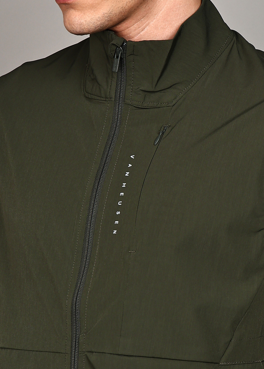 Image of VAN HEUSEN Men Solid Casual Jacket