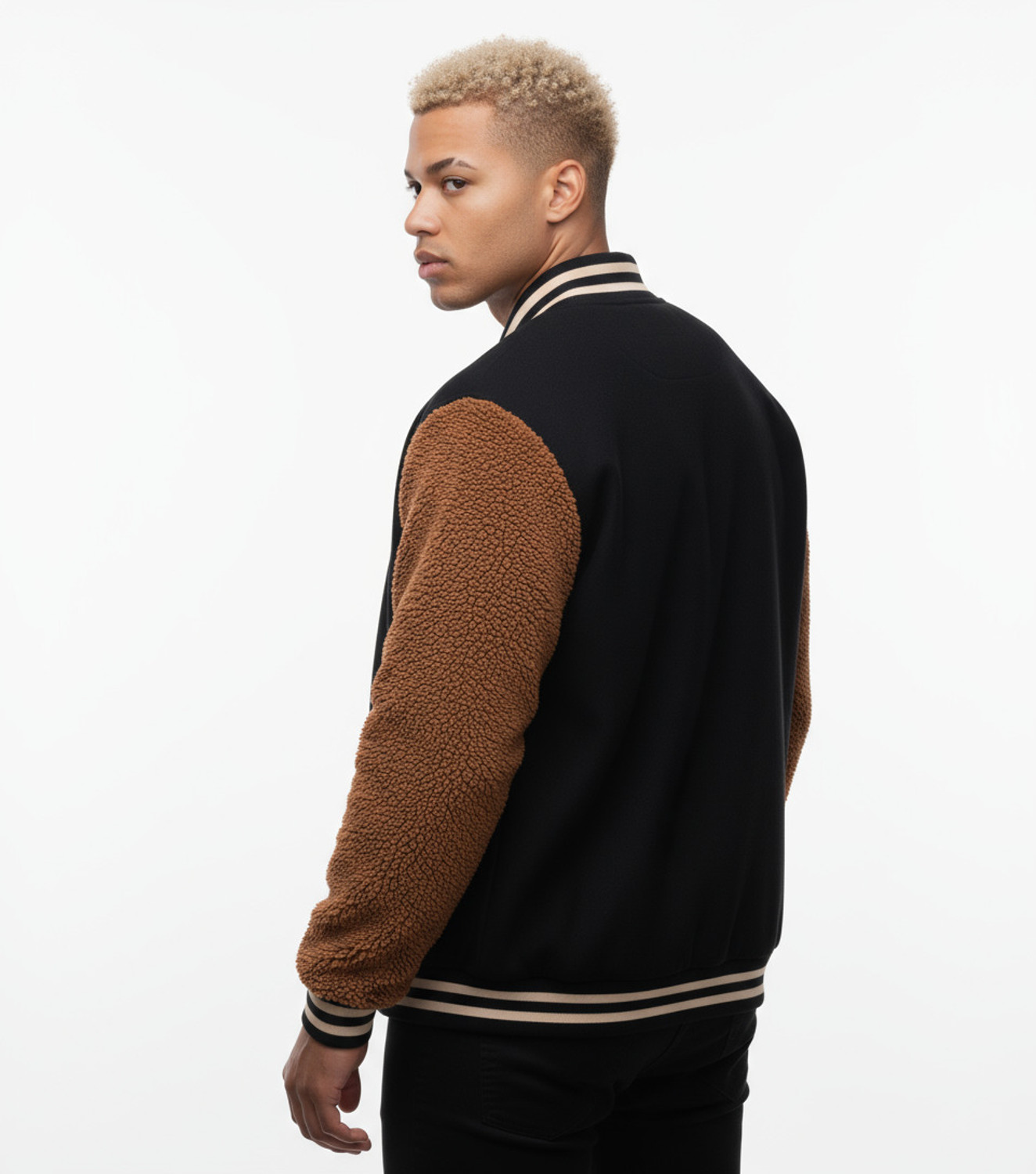 Image of LITTLE COST Full Sleeve Applique Men Jacket
