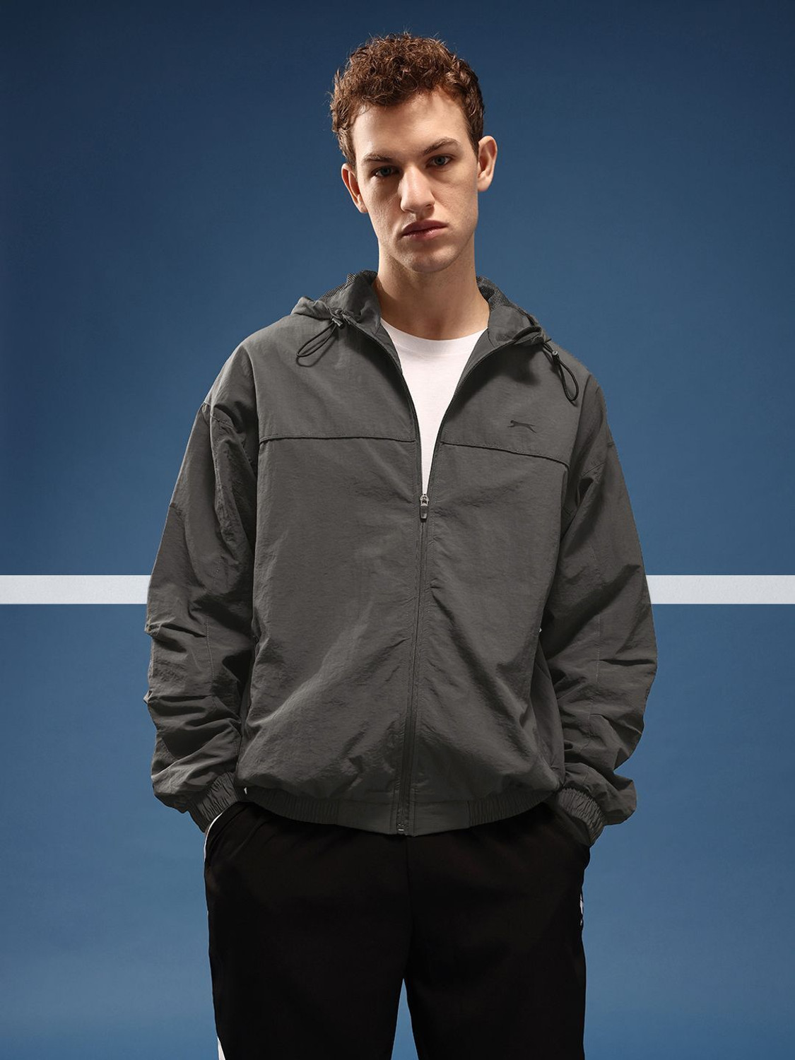 Image of SLAZENGER Full Sleeve Solid Men Jacket