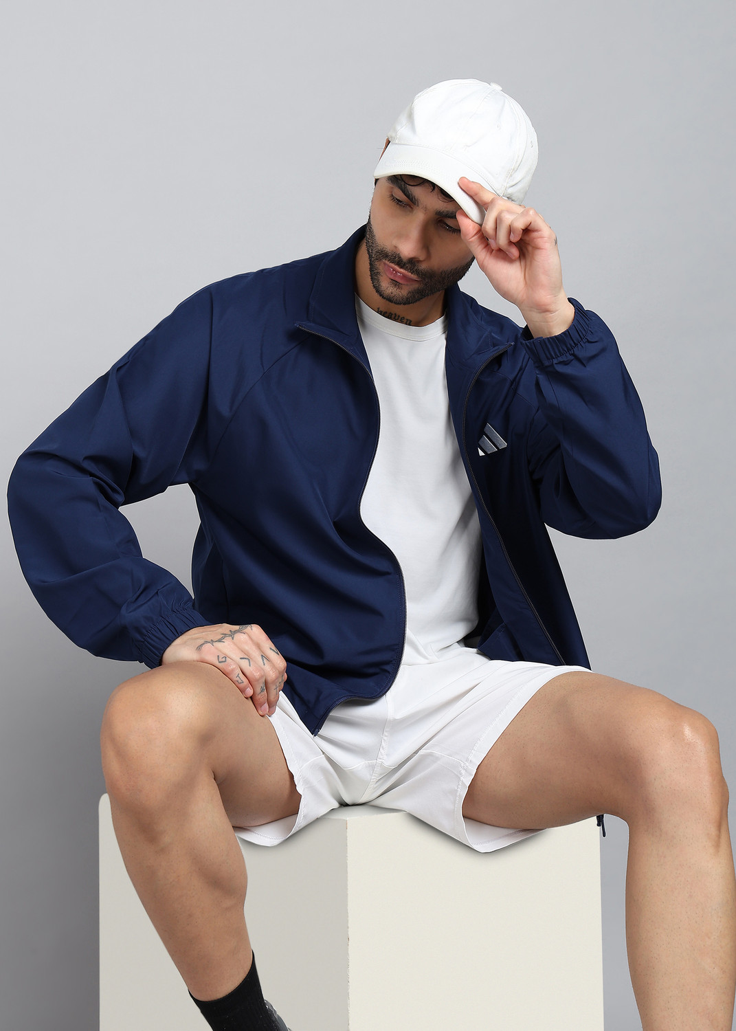 Image of ADIDAS Full Sleeve Solid Men Jacket