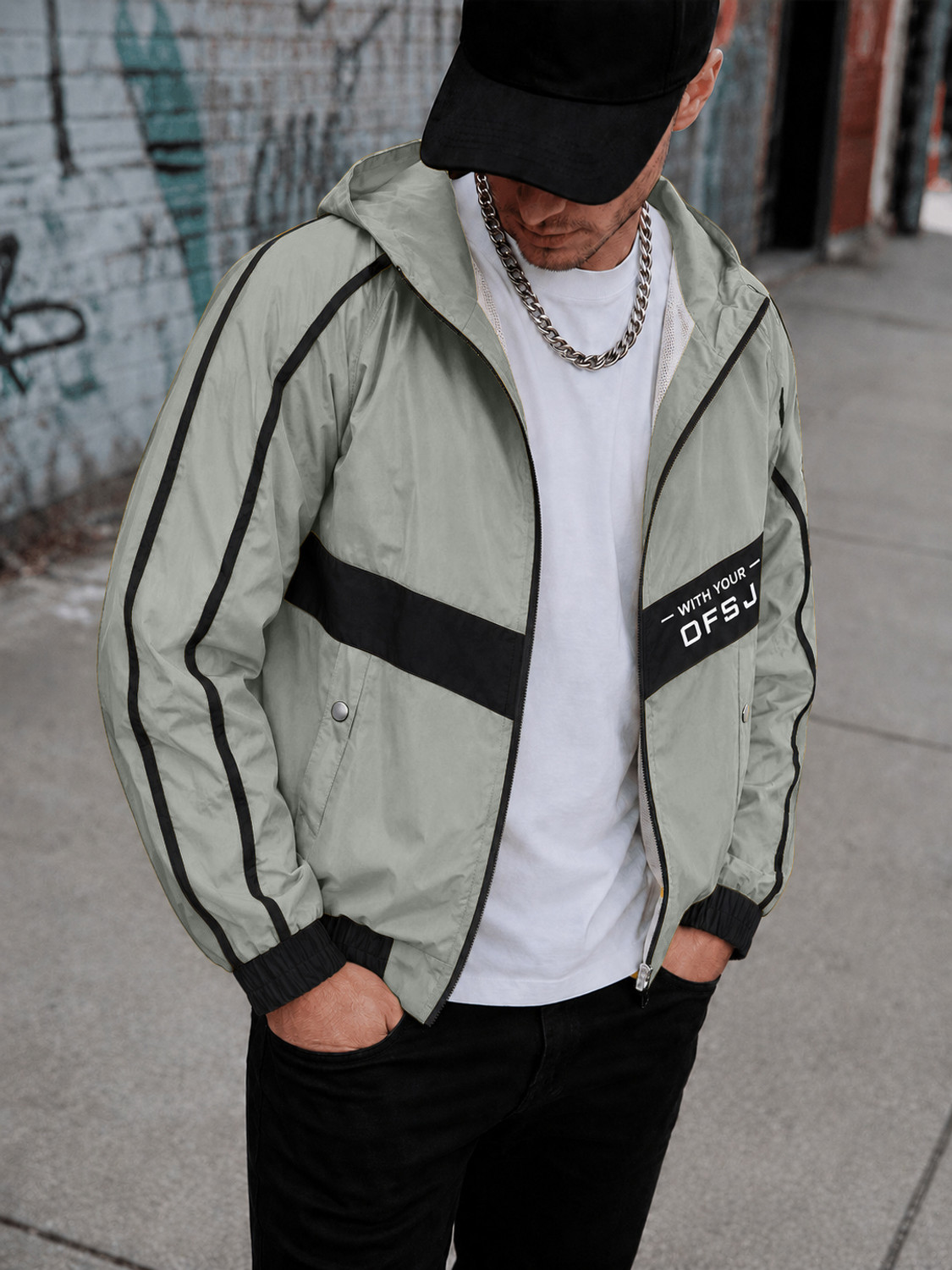 Image of MOTREX Full Sleeve Striped Men Jacket