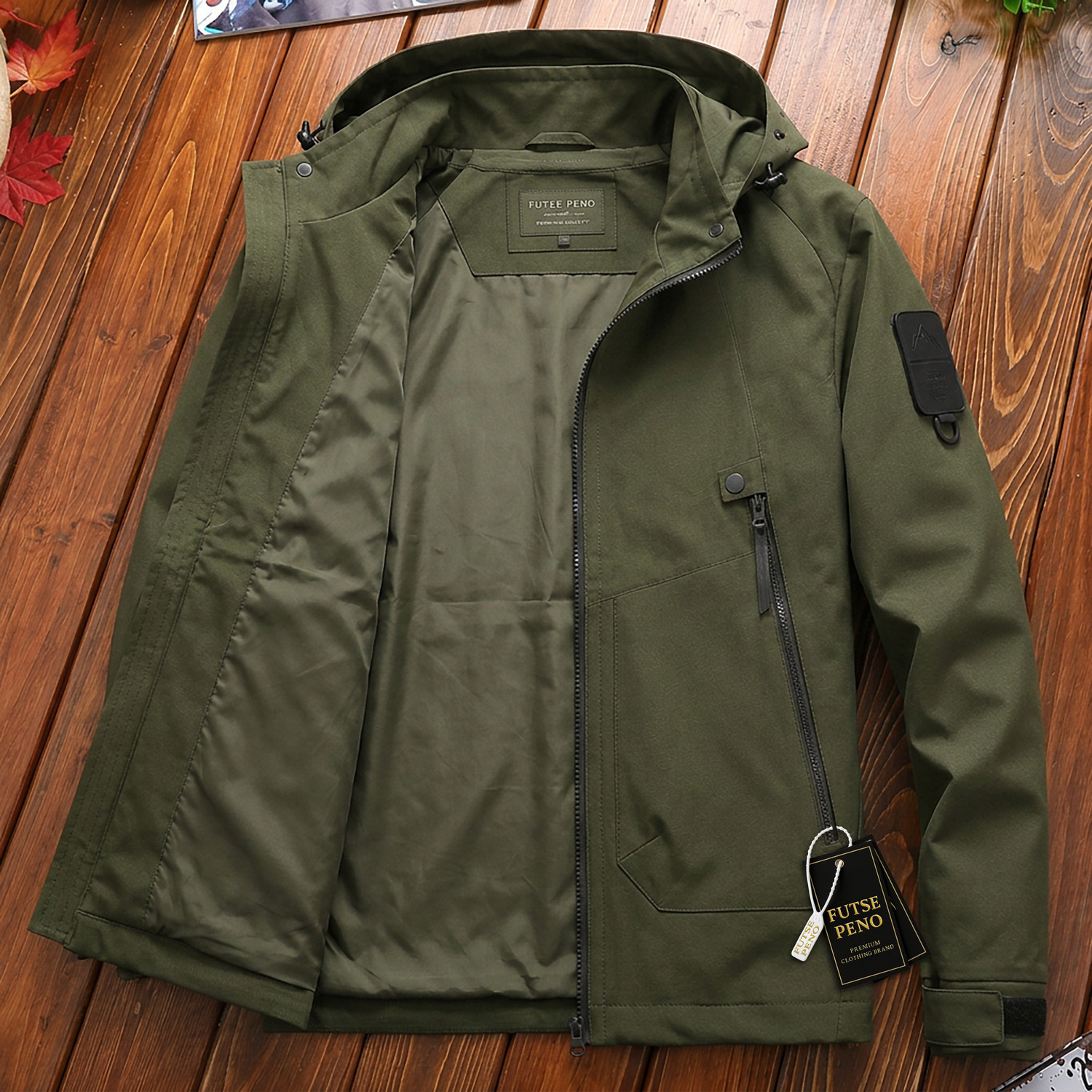Image of FUTSE PENO Full Sleeve Solid Men Jacket