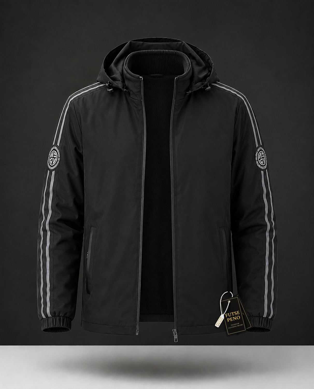 Image of FUTSE PENO Men Striped Casual Jacket