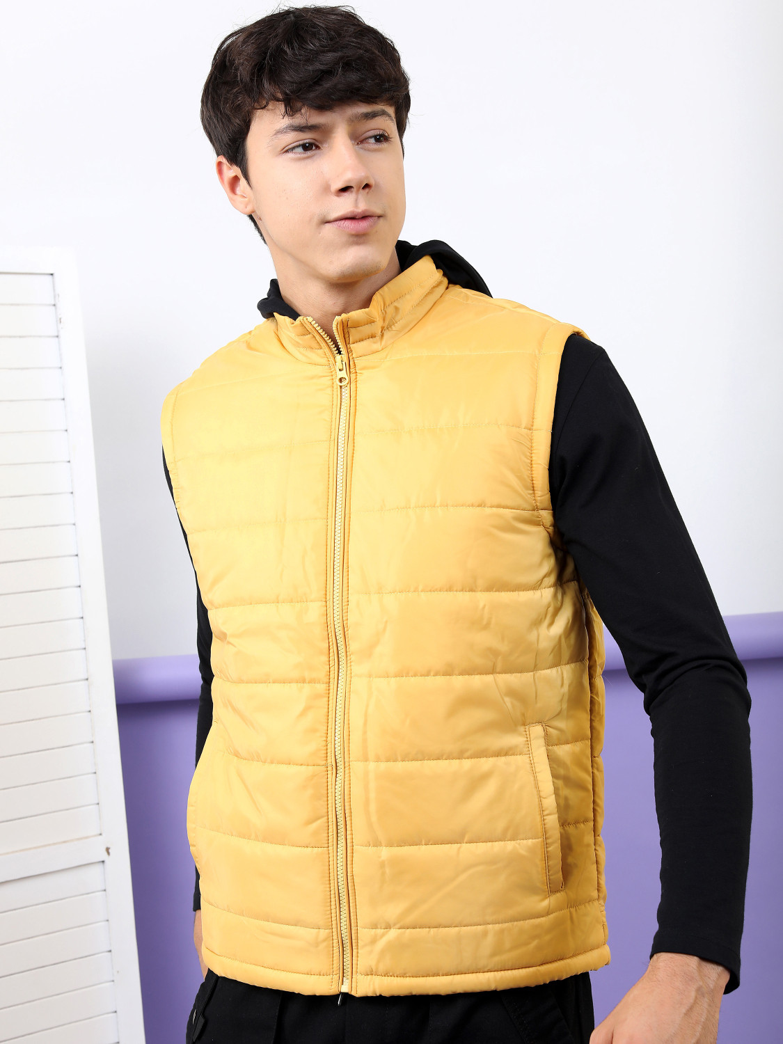 Image of HIGHLANDER Sleeveless Solid Men Jacket
