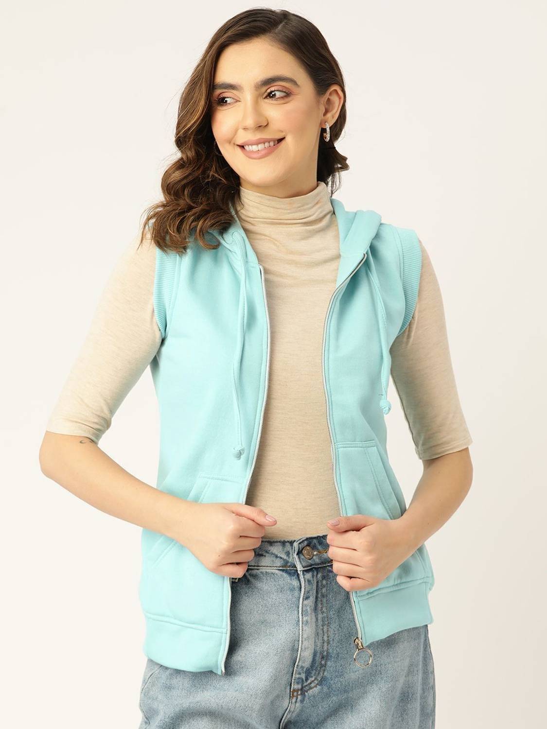 BRINNS Sleeveless Solid Women Jacket