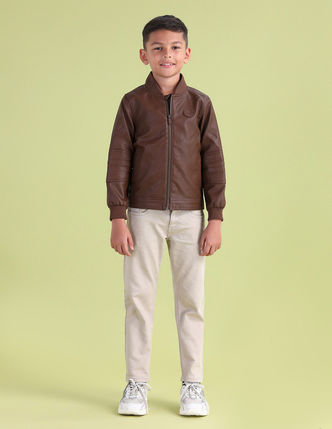 Image of U.S. POLO ASSN. Full Sleeve Solid Boys Jacket