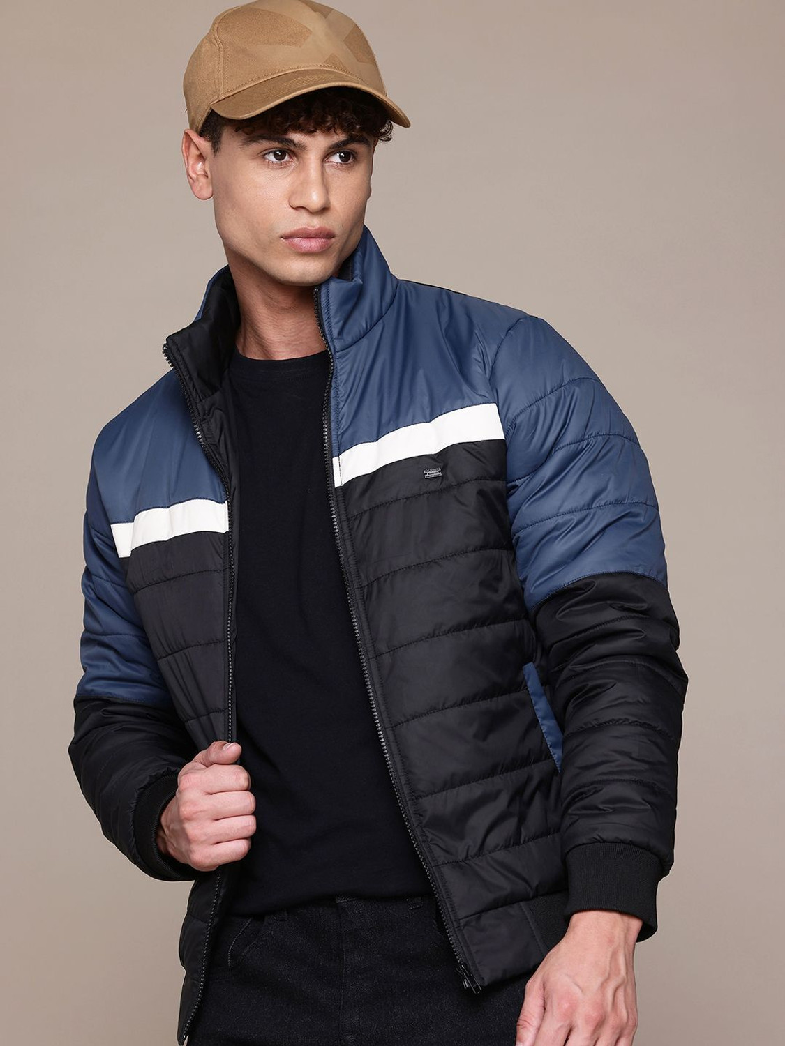 Image of Roadster Full Sleeve Colorblock Men Jacket
