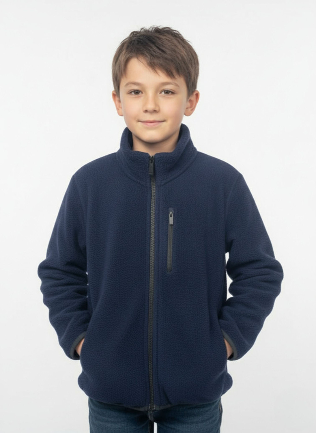 Image of Alan Jones Full Sleeve Solid Boys Jacket