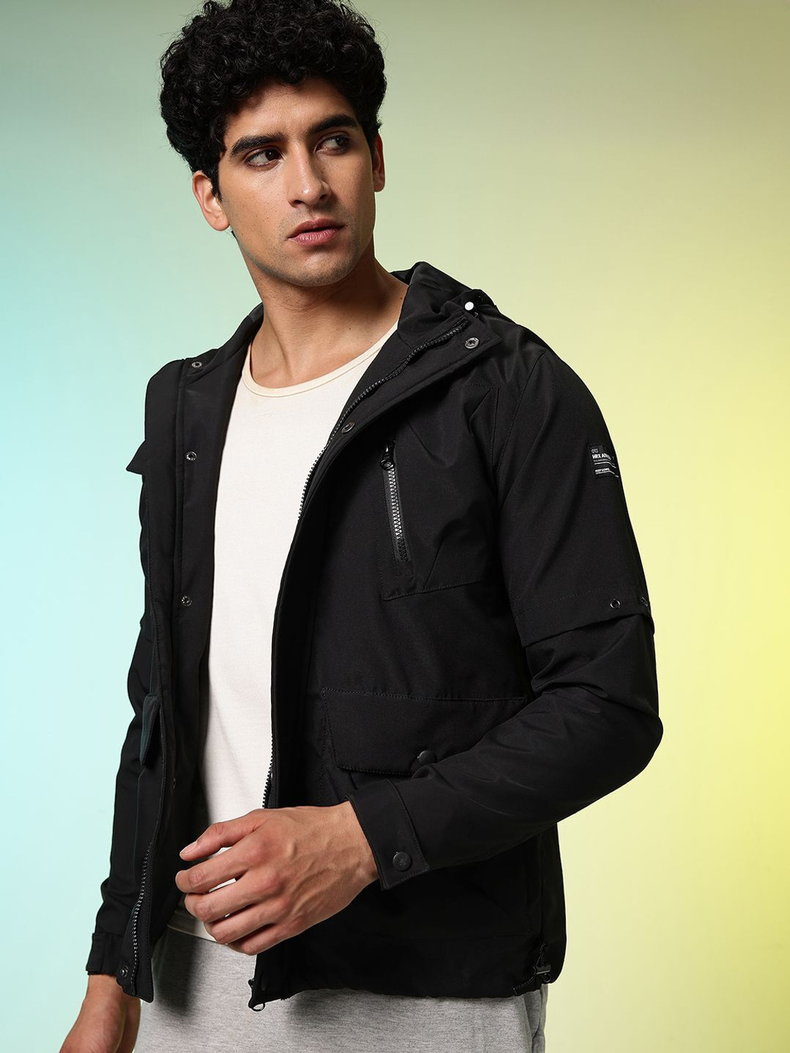 Image of HRX by Hrithik Roshan Men Solid Tailored Jacket