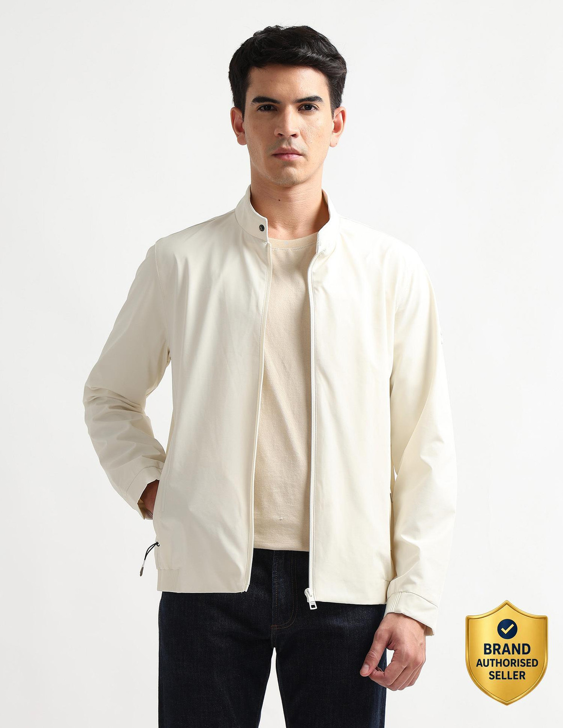 Image of Arrow Sport Full Sleeve Solid Men Jacket