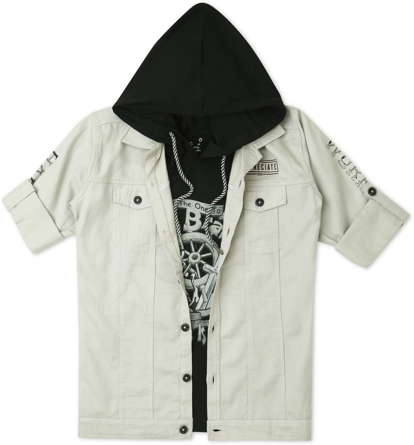 Image of CAVIO Full Sleeve Printed Boys Jacket