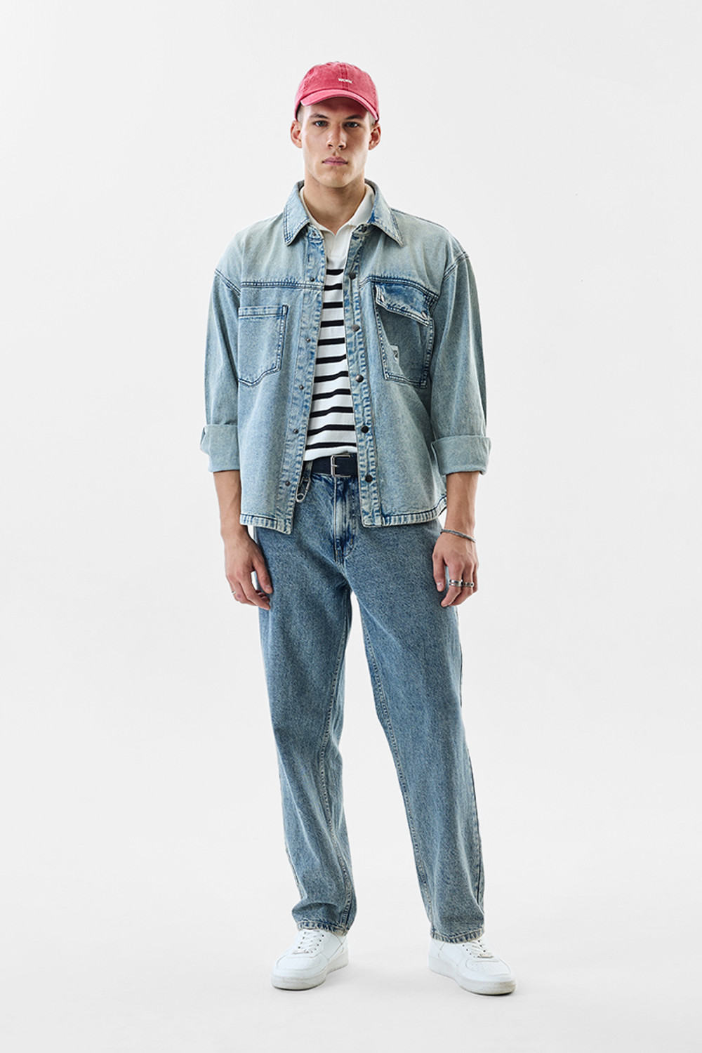 Image of Snitch Full Sleeve Solid Men Denim Jacket