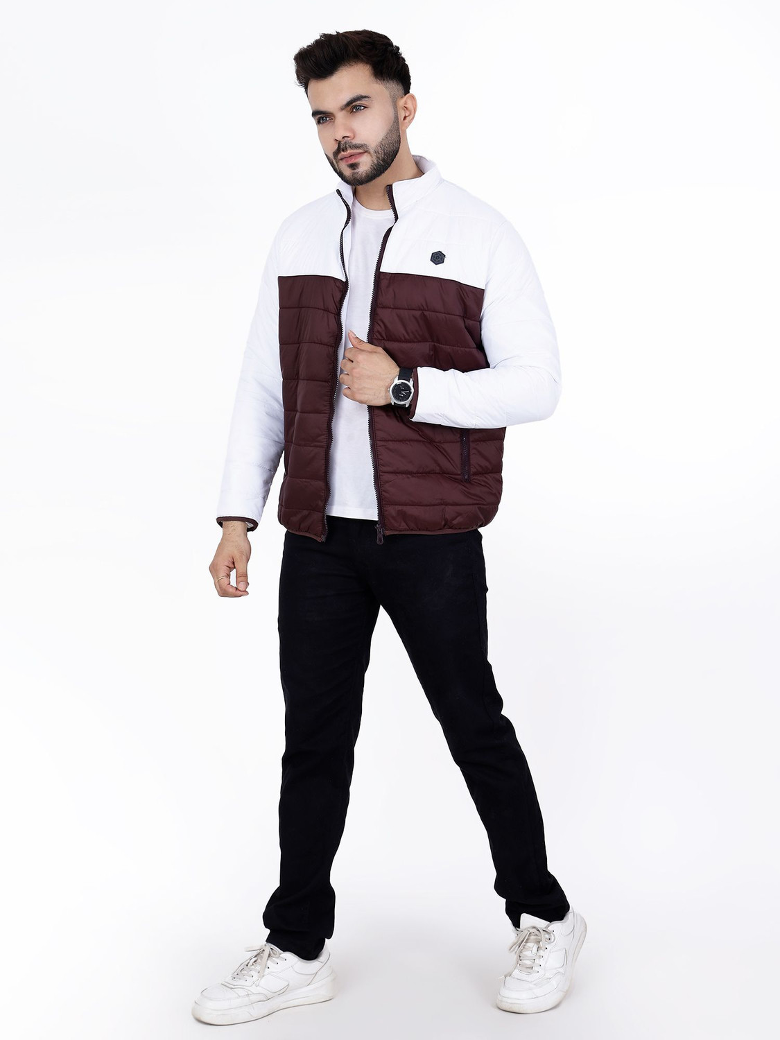Image of Dollar Full Sleeve Colorblock Men Jacket