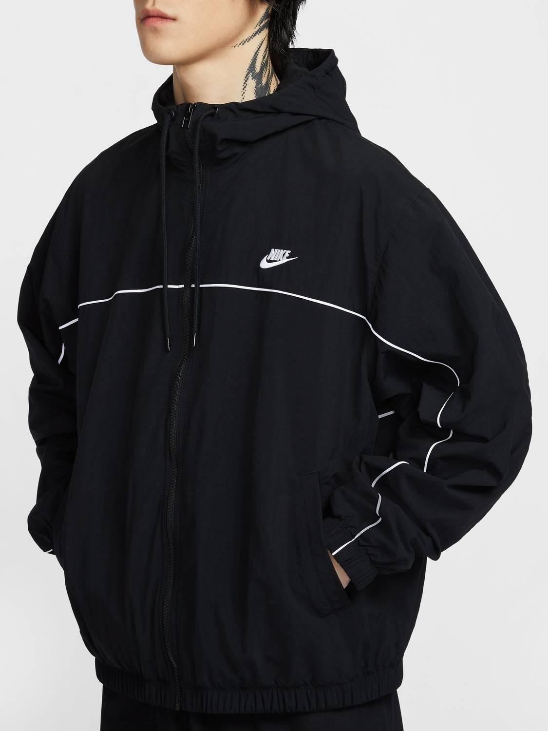 NIKE Full Sleeve Solid Men Jacket - Image 4
