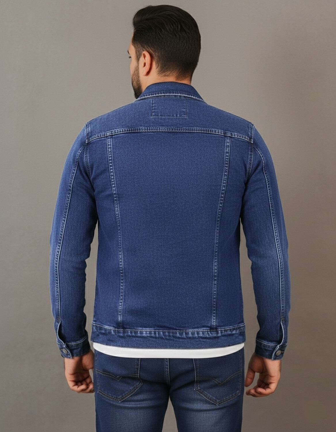 Image of Klyro Full Sleeve Washed Men Denim Jacket