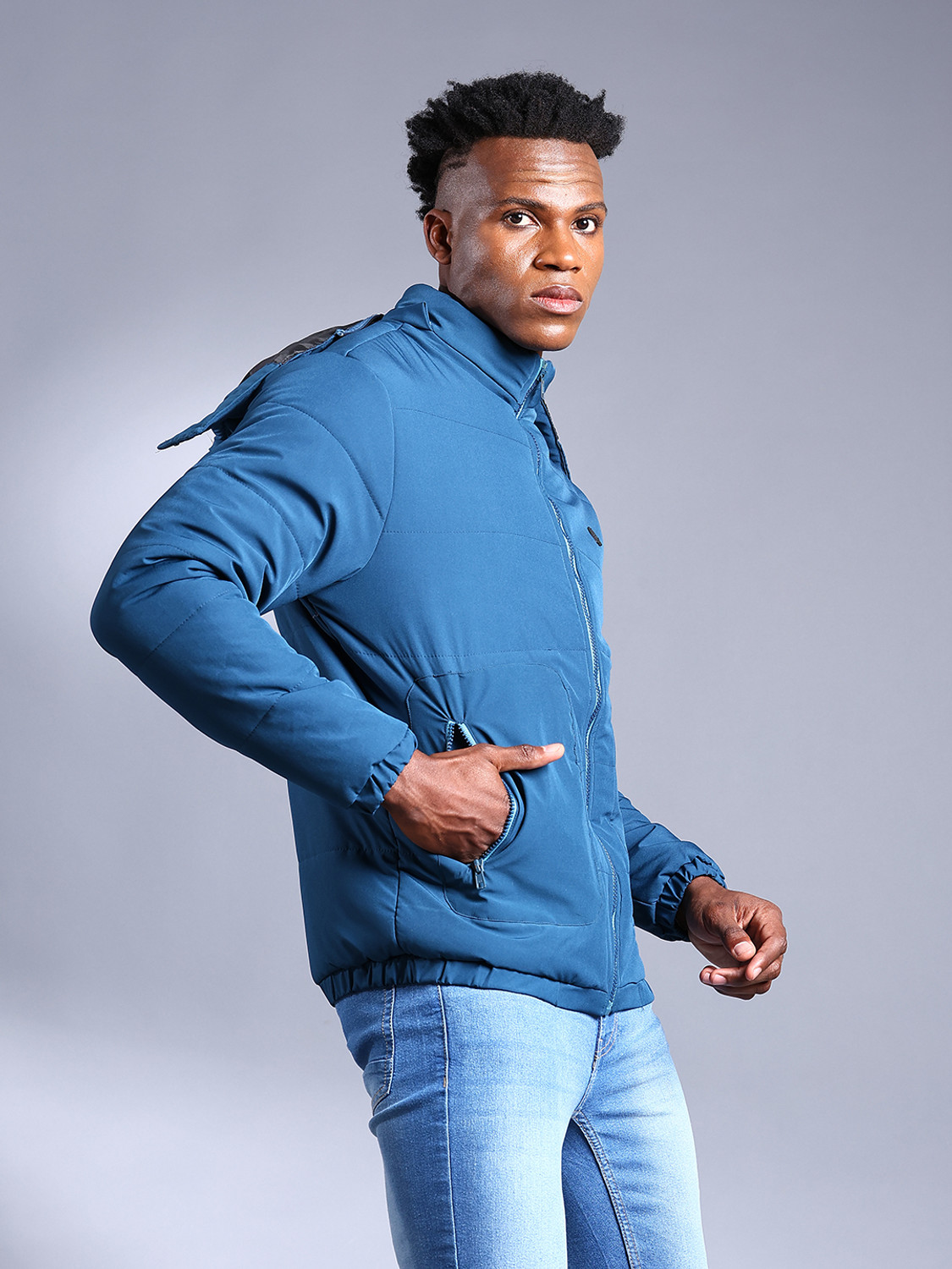 Image of The Indian Garage Co. Full Sleeve Solid Men Jacket