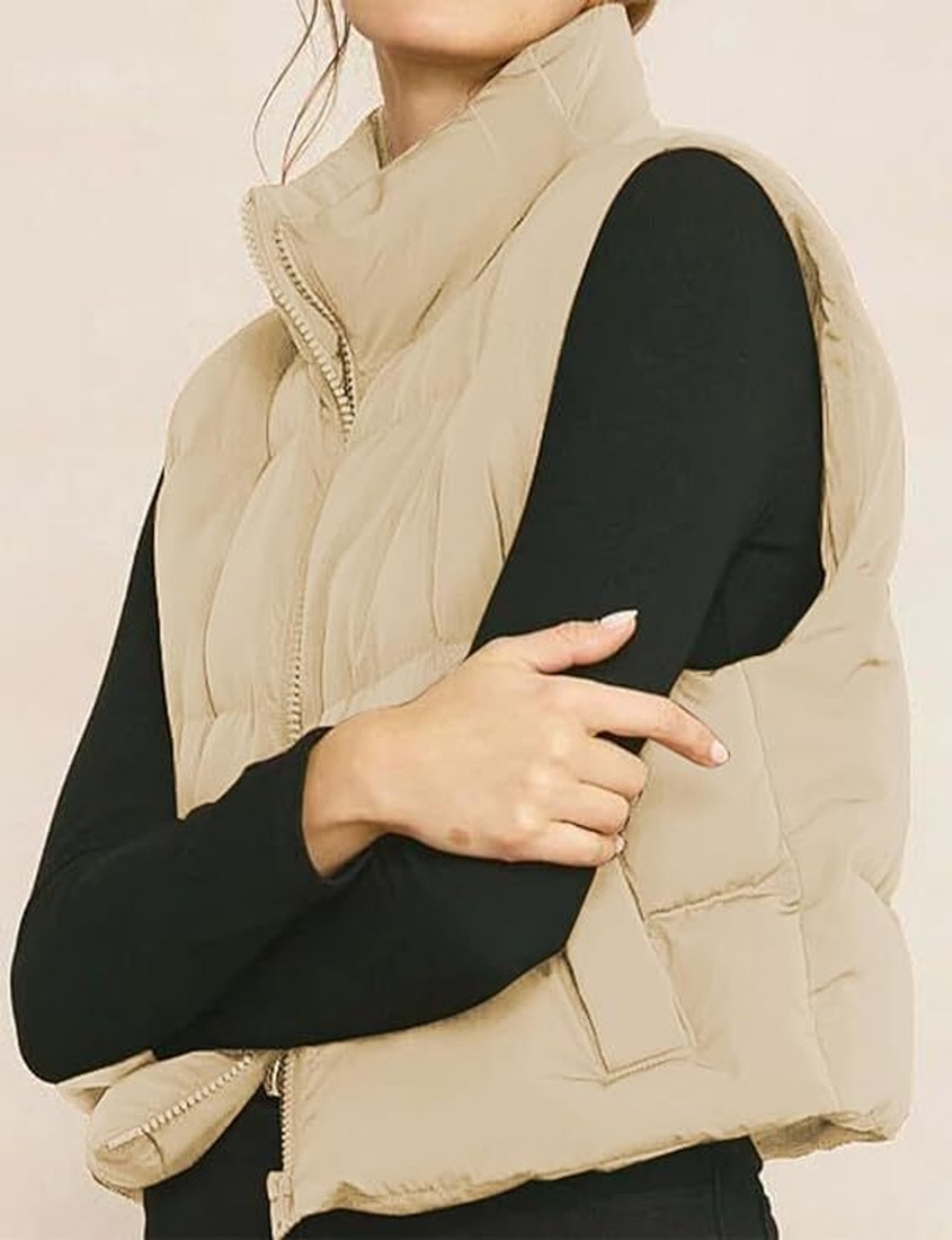Image of Pikucreations Sleeveless Solid Women Jacket