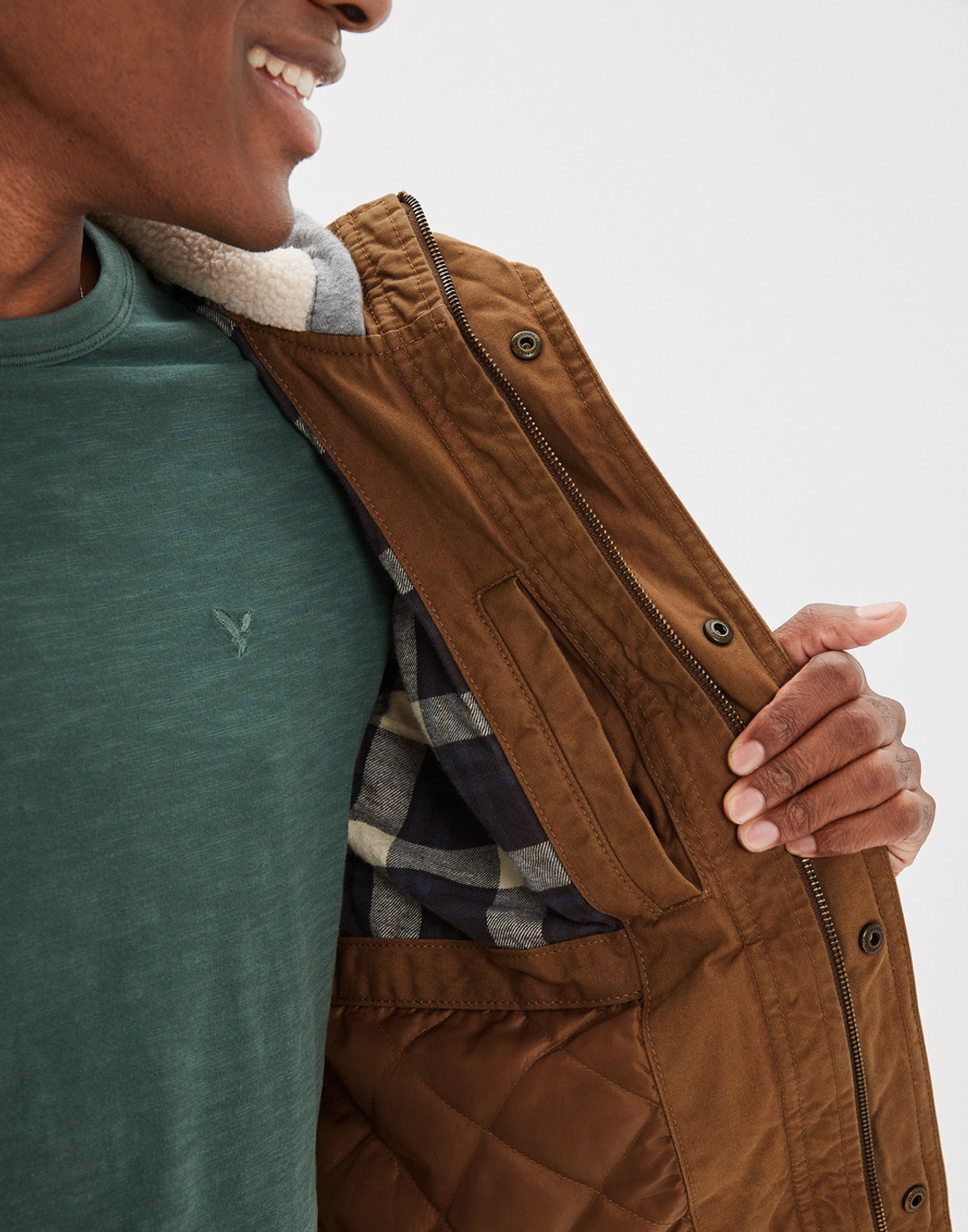 Image of American Eagle Outfitters Full Sleeve Solid Men Jacket