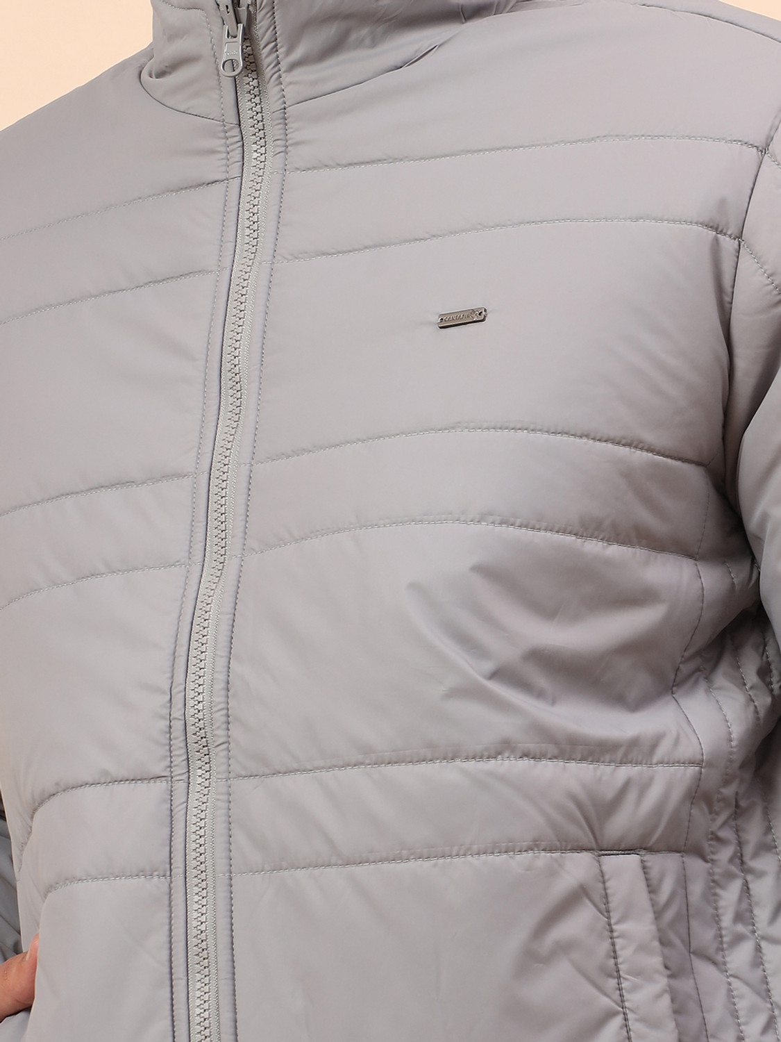 Image of CANTABIL Men Solid Bomber Jacket