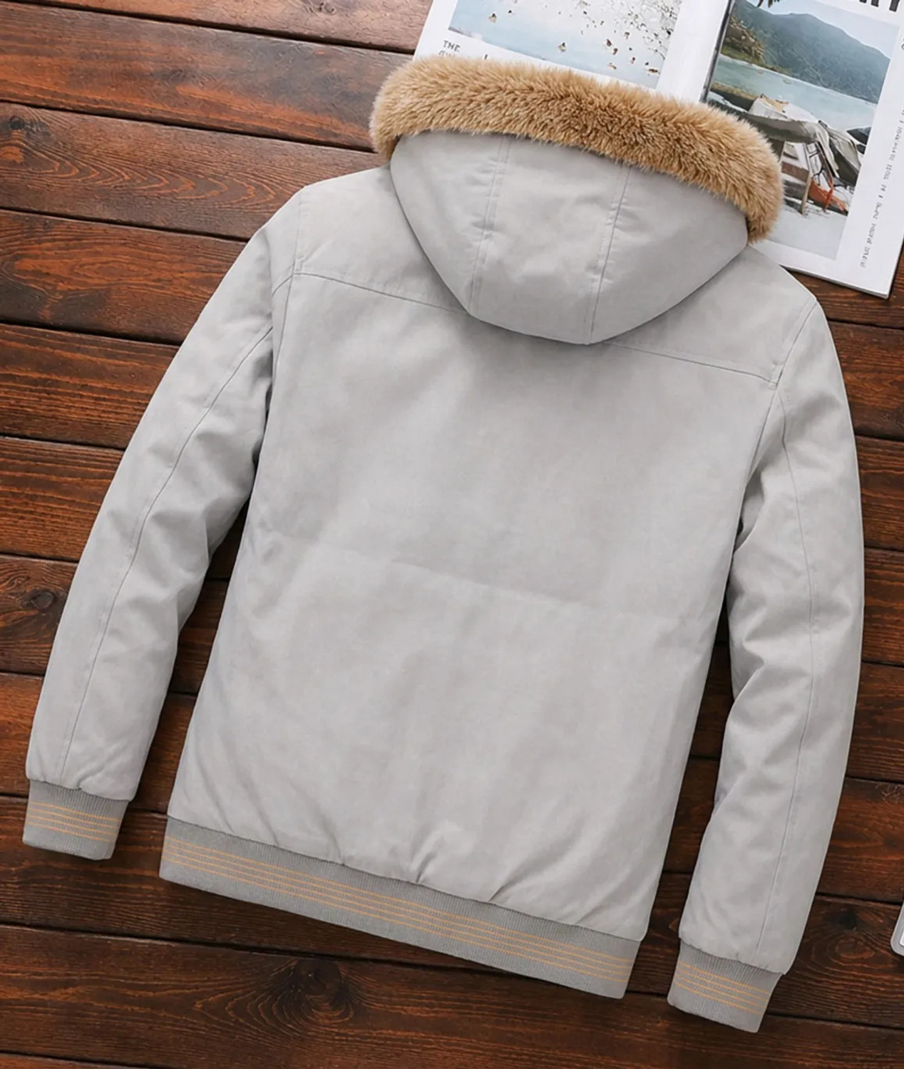 Image of FUTSE PENO Men Solid Casual Jacket