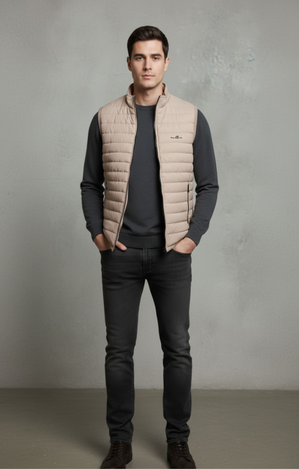 Image of NUEVOSPORTA Men Solid Puffer Jacket