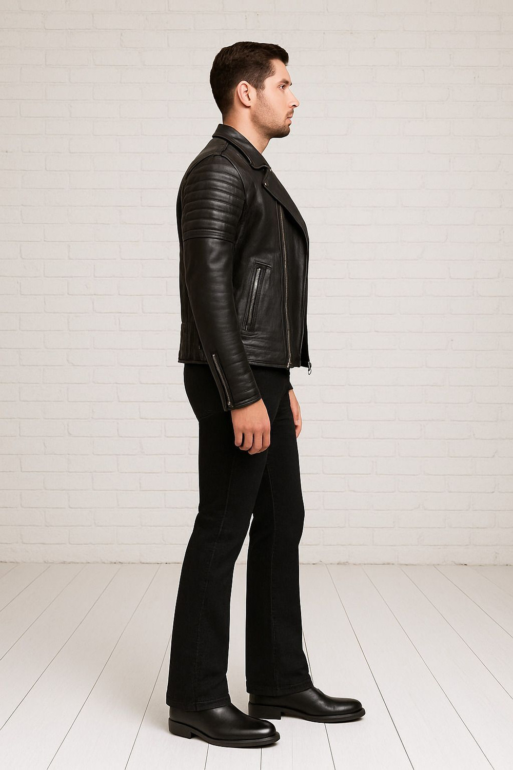 Image of Shopfusionn Full Sleeve Solid Men Jacket