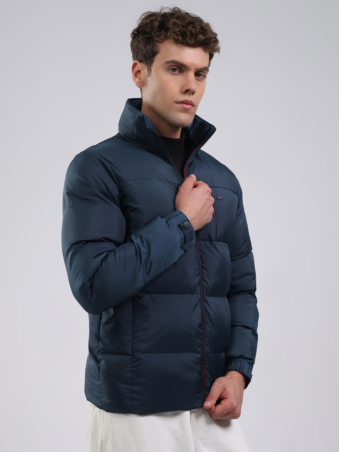 Image of MONTE CARLO Men Solid Casual Jacket