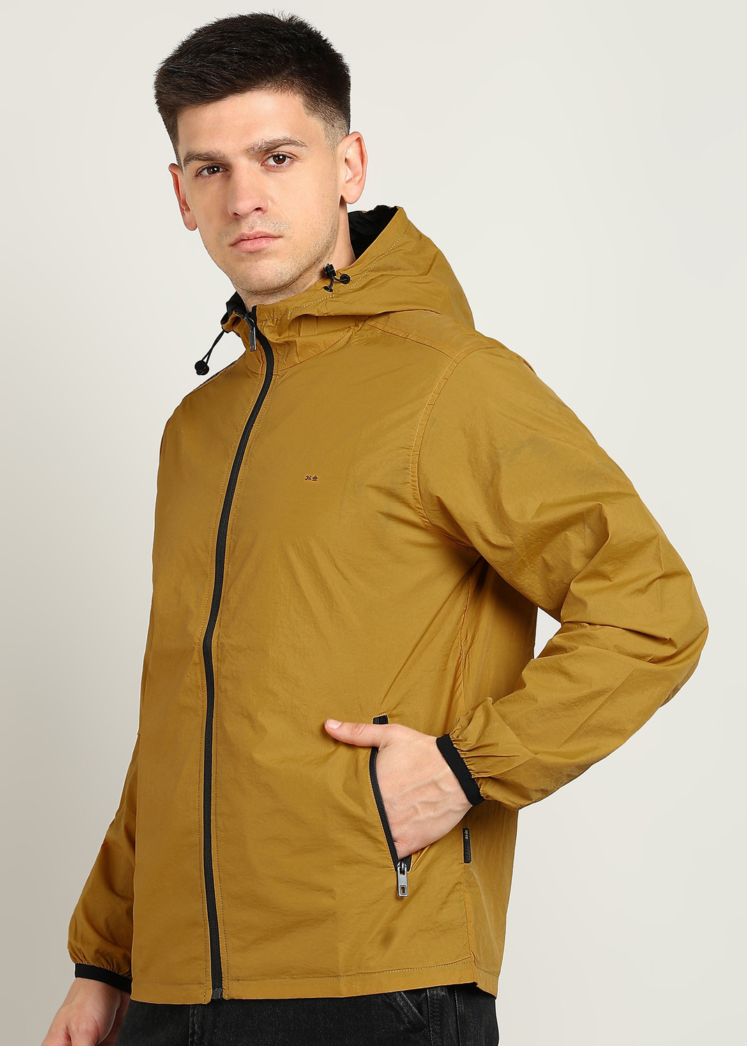 Image of OKANE Men Solid Biker /Riding Jacket