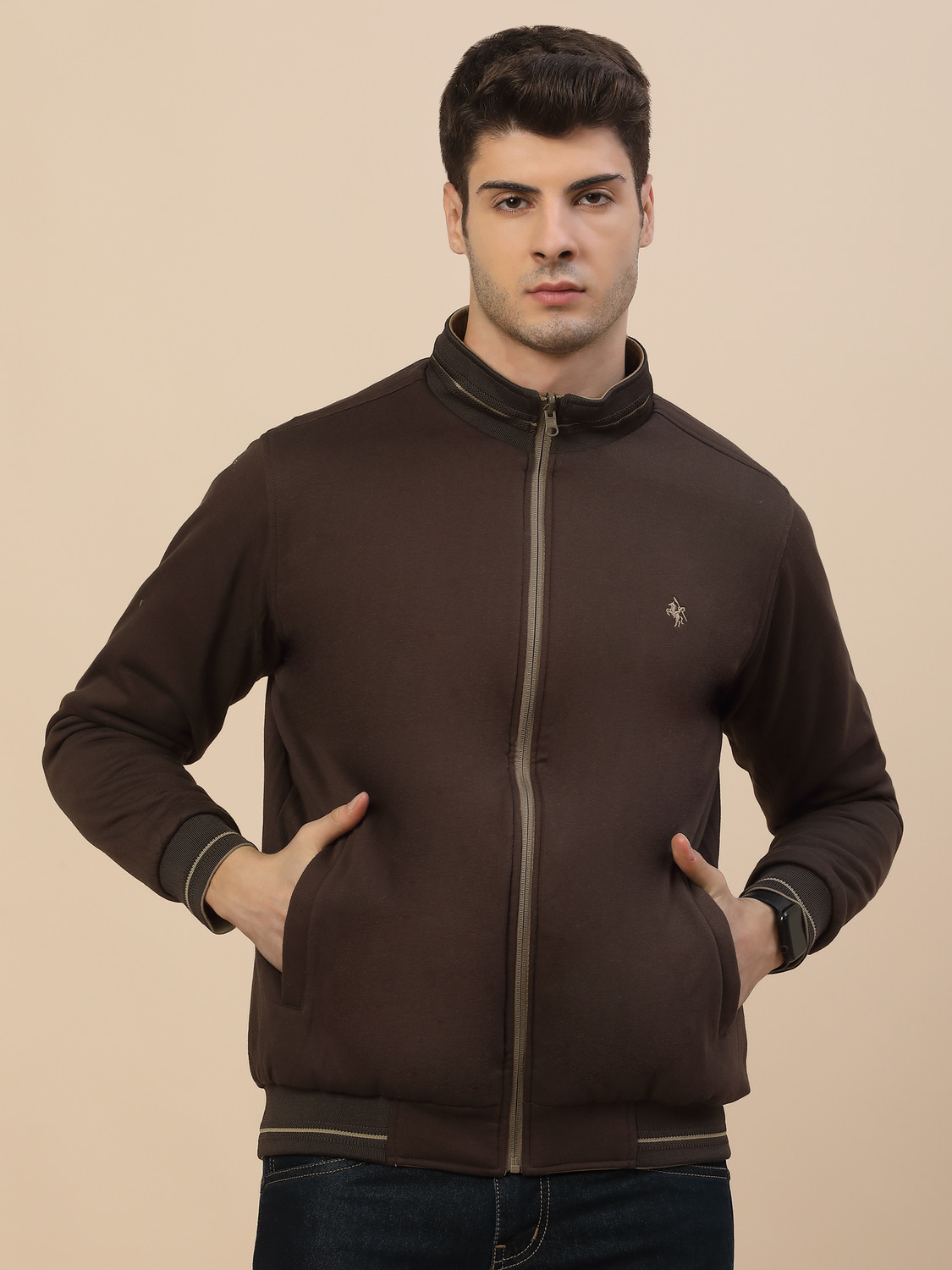 Image of CANTABIL Full Sleeve Solid Men Jacket