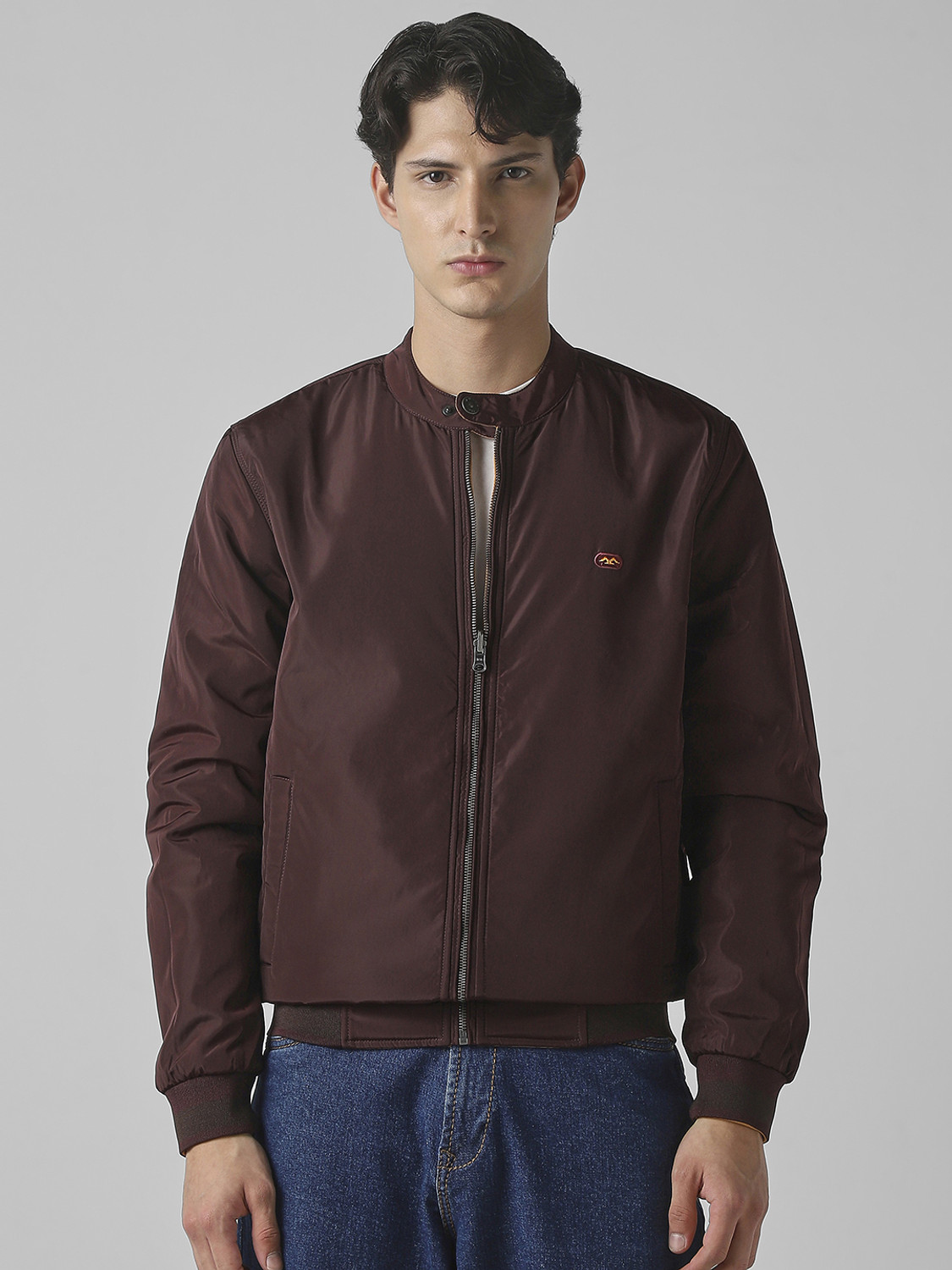 Image of MUFTI Full Sleeve Solid Men Jacket